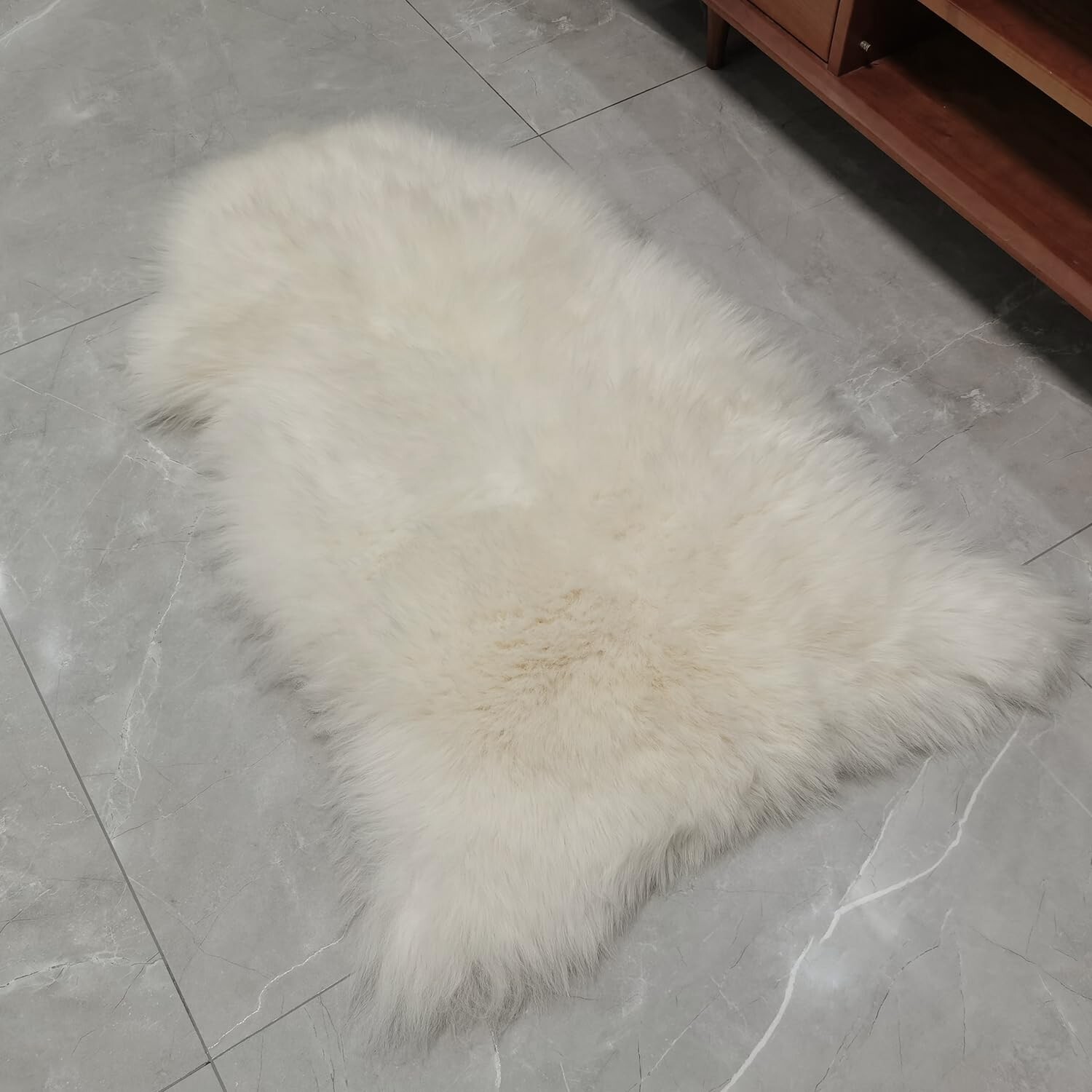 Kopal Genuine Australian Sheepskin Rug, Real Lambskin Area Rug, 2×3 ft Single…