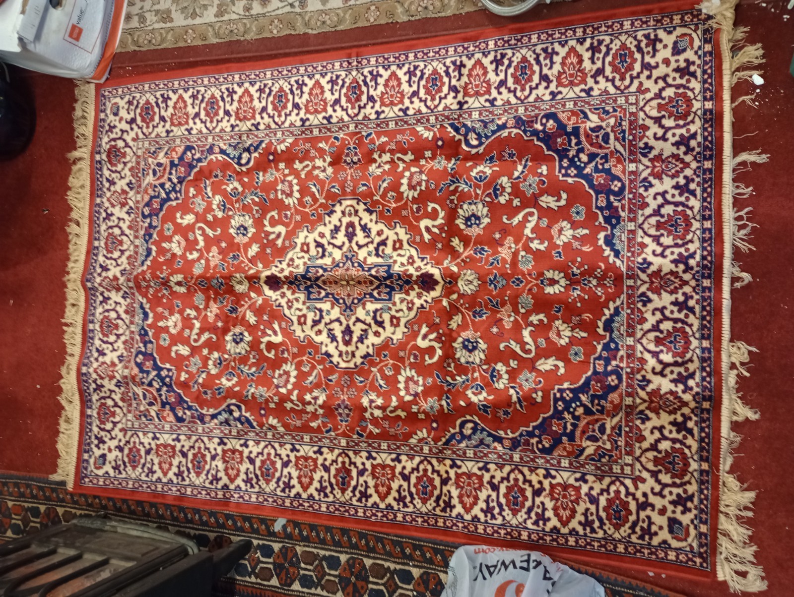 KALIFA ORIENTAL RUG “SILK LOOK” SIZE 100 X140 CM MADE IN BELGIUM