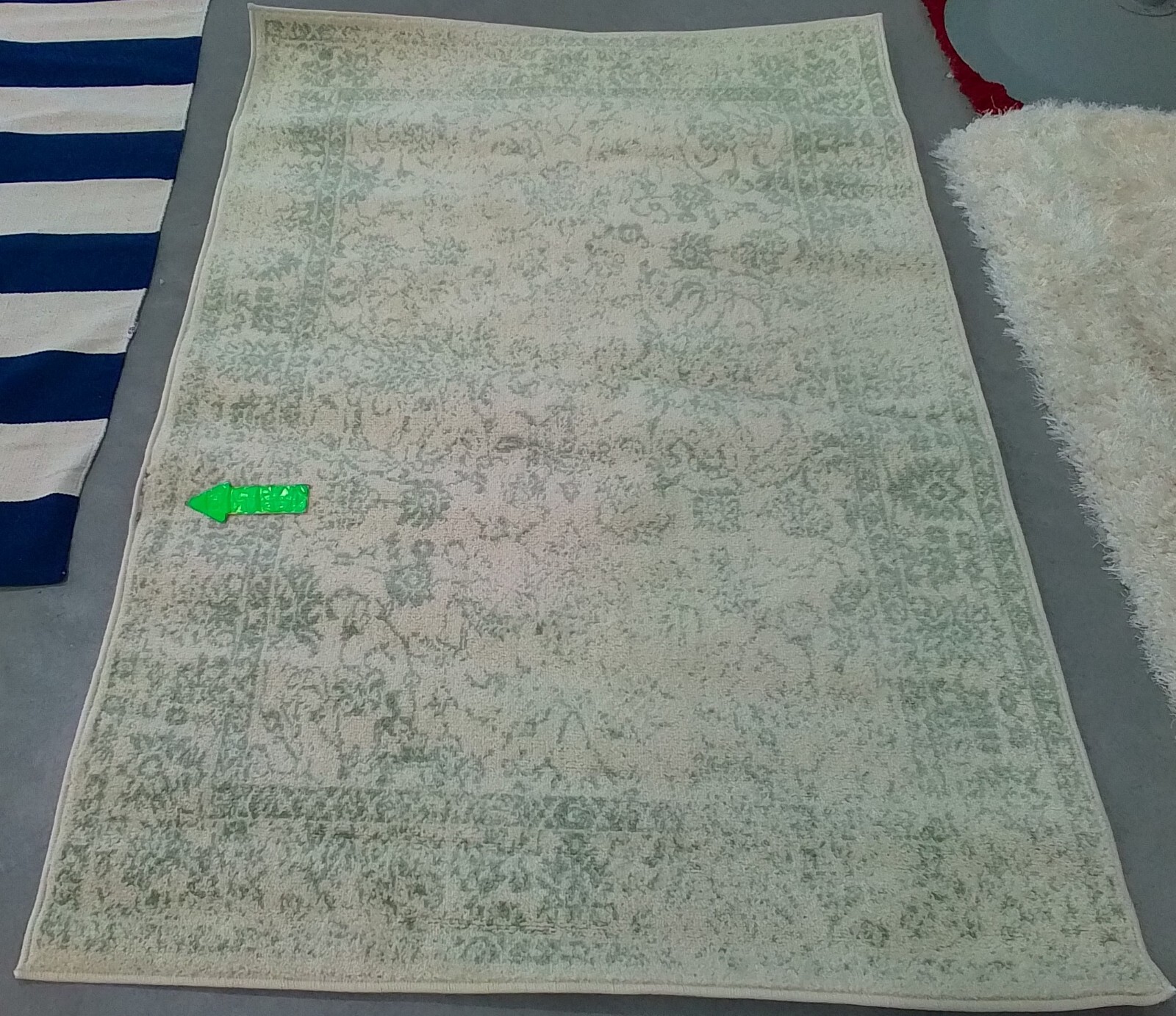 IVORY SAGE 4′-0″ x 6′-0″ Damaged Binding Rug, Reduced Price 1172773936 ADR109V-4