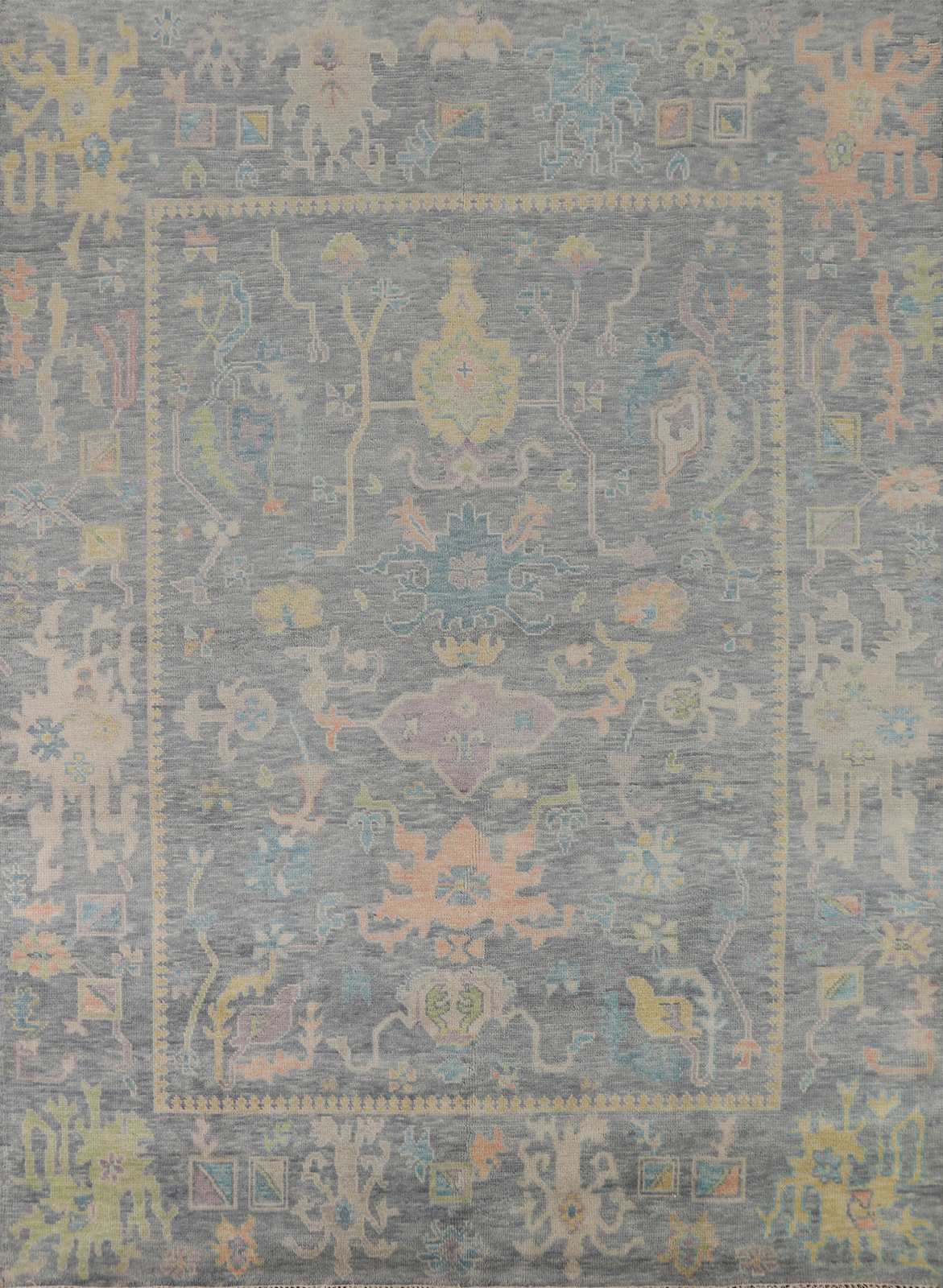 Handmade Oushak Indian Living Room Area Rug Wool Carpet 10′ 0″ x 8′ 1″
