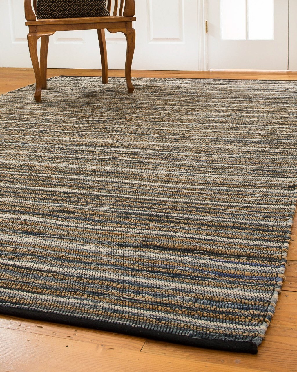 Navarre by NaturalAreaRugs Handmade Reversible Cotton Jute Rectangle Rug 8’X10′