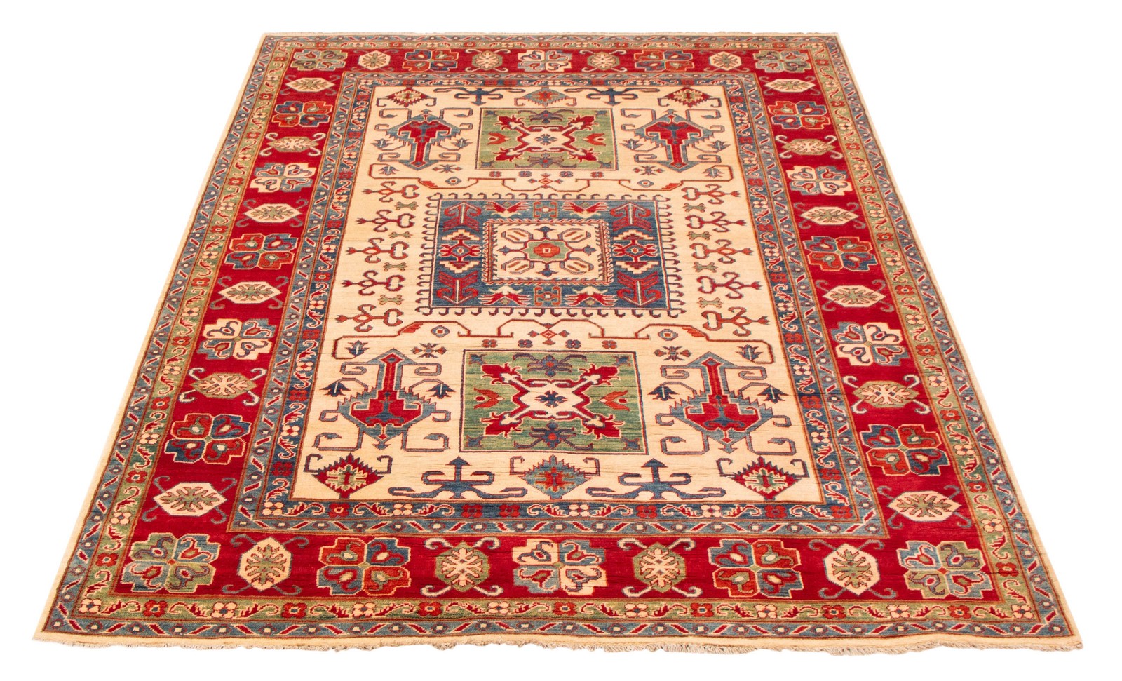 Traditional Hand-knotted Carpet 6’8″ x 9’4″ Wool Oriental Area Rug