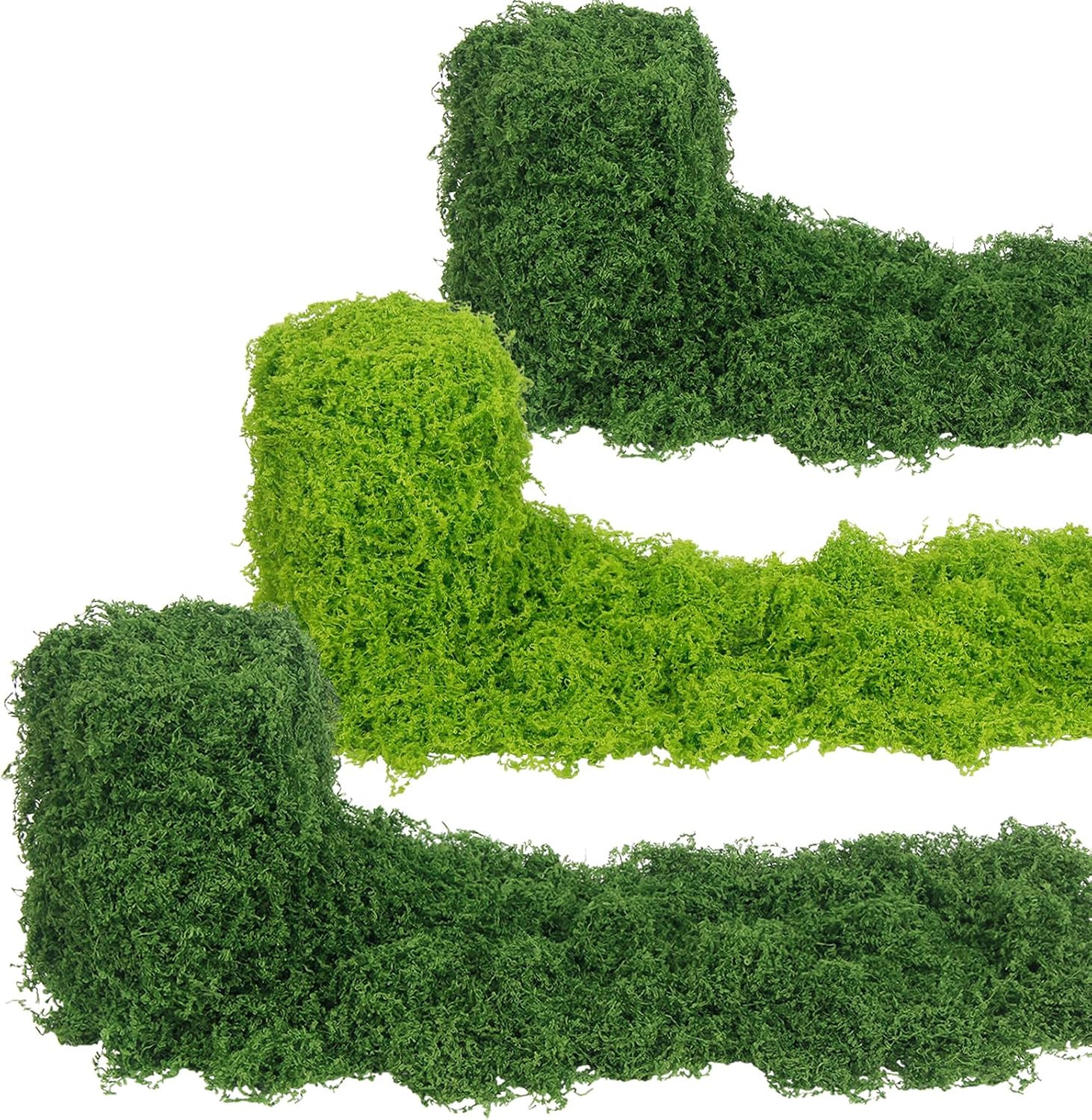 Fake Moss Rug Multicolor 4″ X 47″ Faux Moss for Table Runner Decorating Green Ar