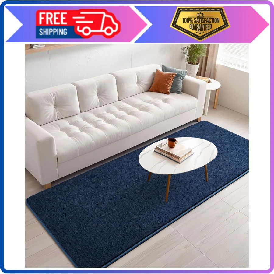 4×6 Ft Grey Area Rug Memory Foam Non Slip Modern Indoor Carpet Bedroom Living…