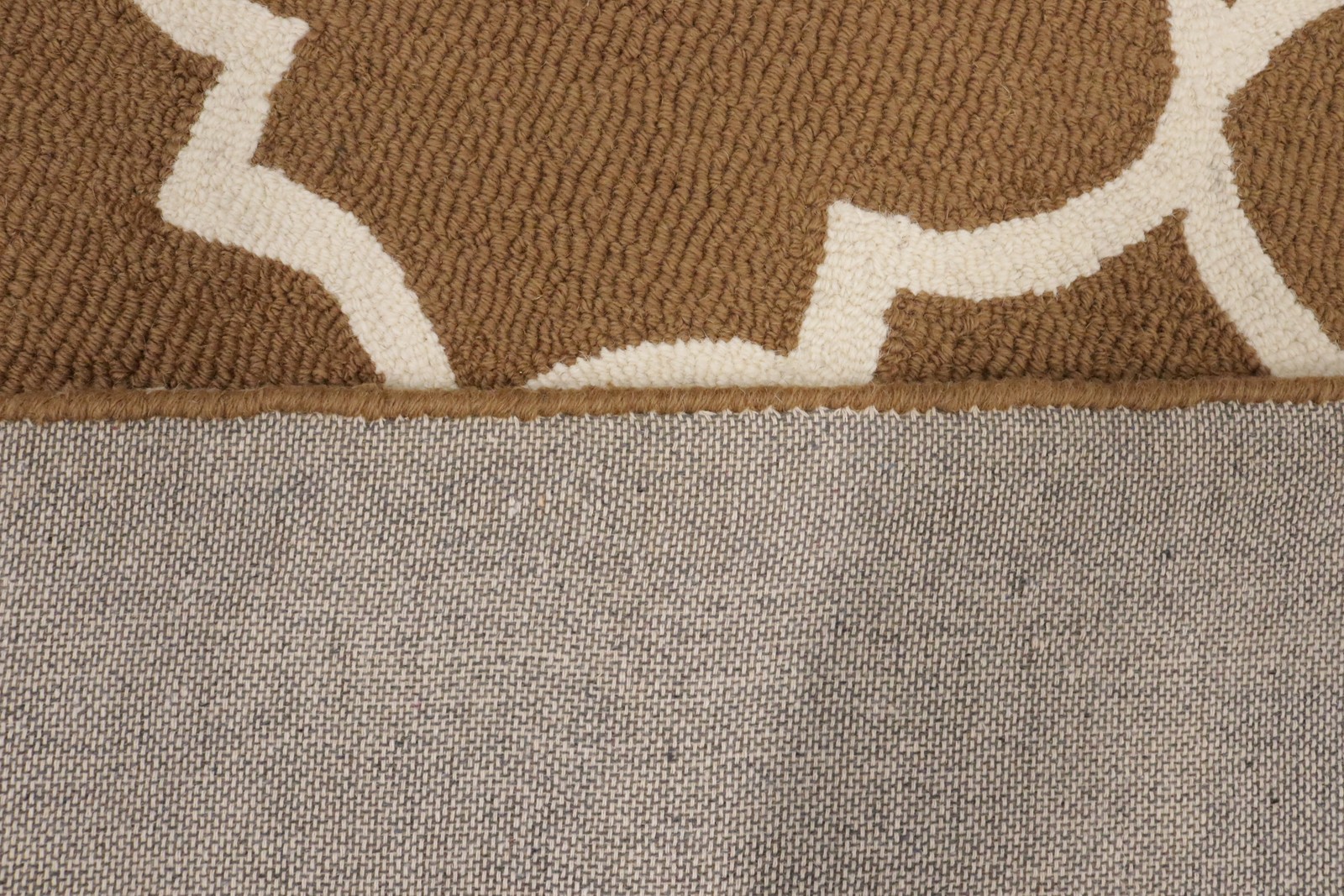 Caramel Brown Trellis Design 5X8 Hand-Tufted Modern Rug Entryway Decor Carpet