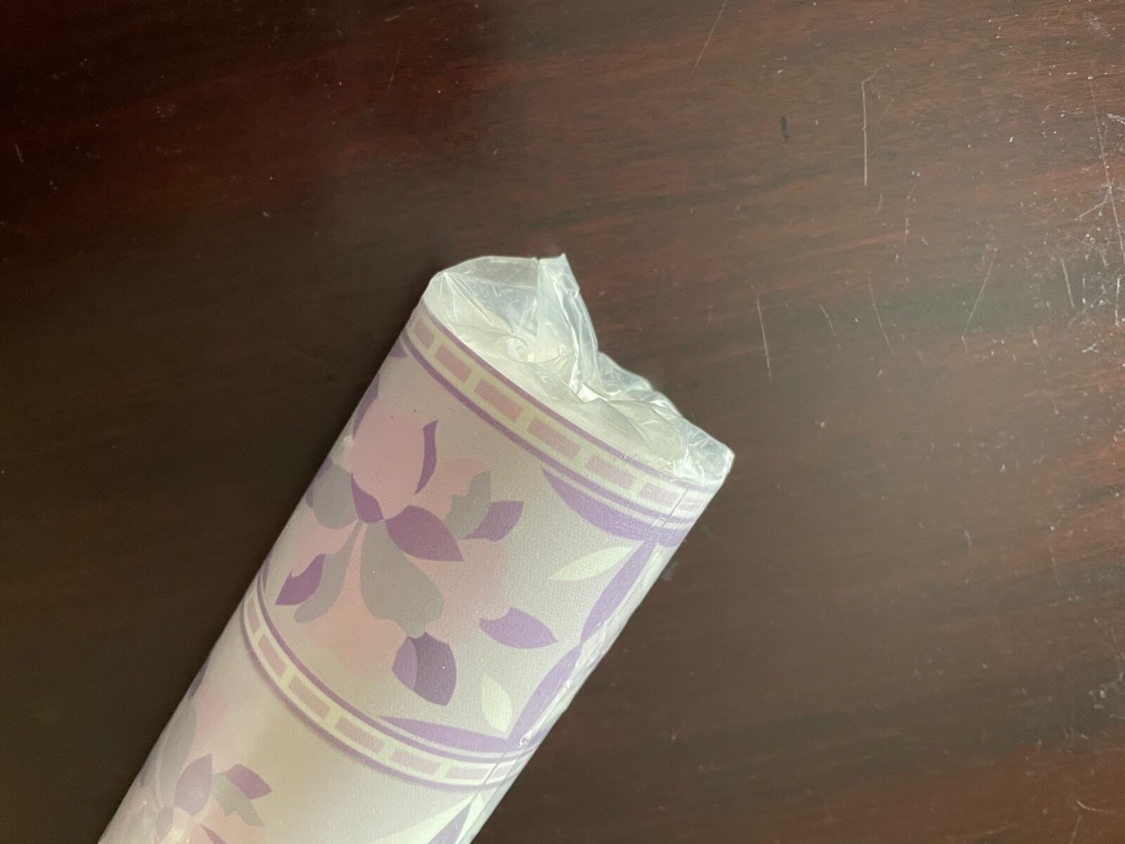 Adama Alma Floor Rug Vinyl Begonia Lavender Lilac 31×47 NWT Made USA Unused