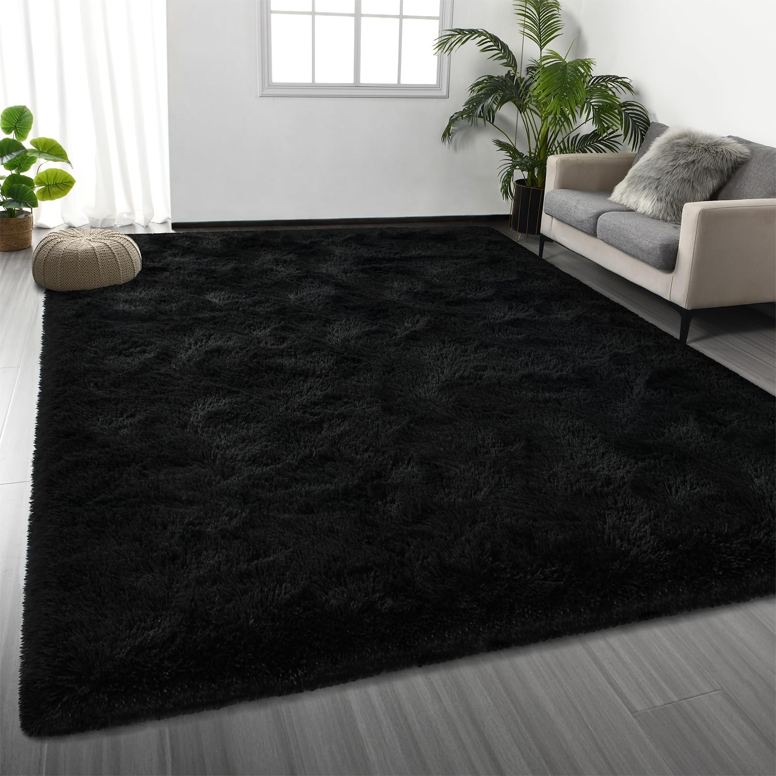 Best Deerhoo Large Shag Area Rugs 5 x 8, Plush Fuzzy for Living Room, Ultra Soft
