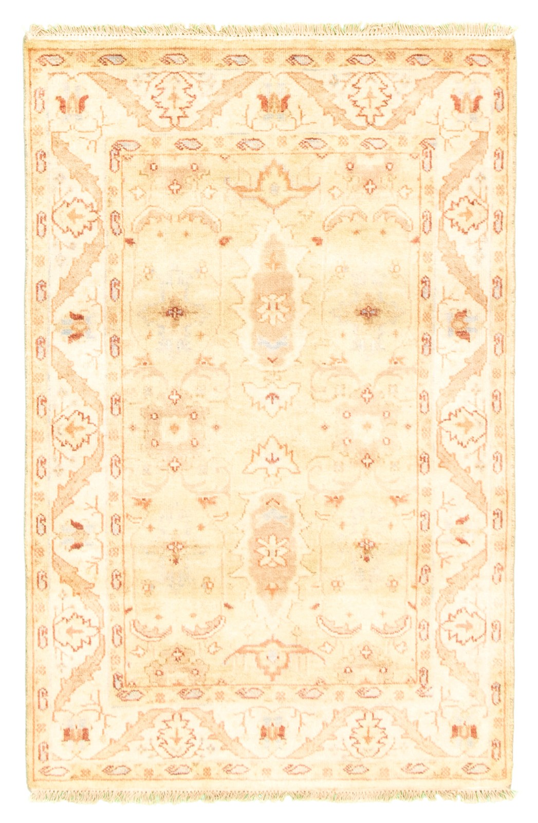 Hand Knotted Area Rug 3’9″ x 5’9″ Traditional Oriental Wool Carpet