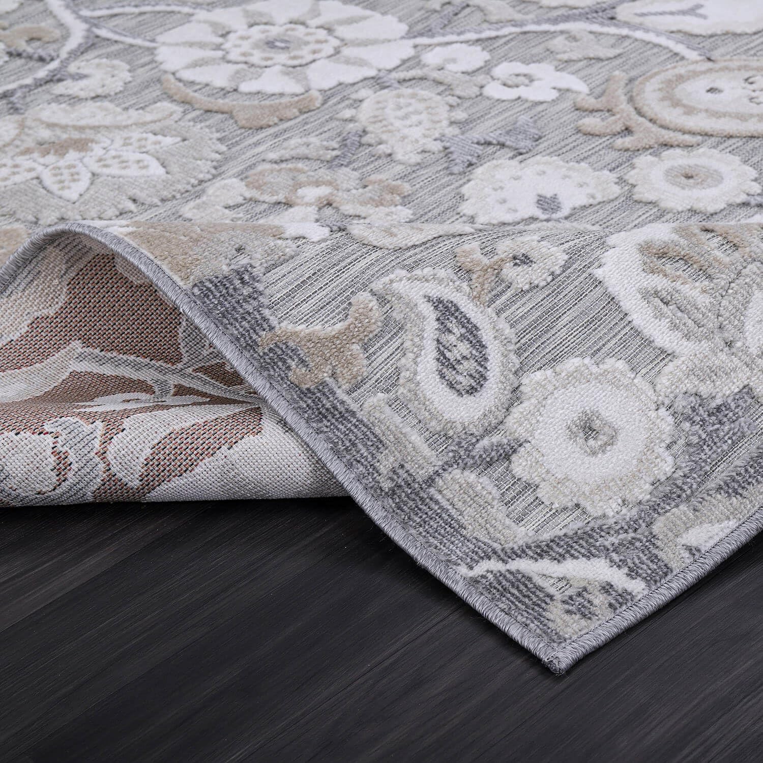 Luul Home Floral Indoor Outdoor Rugs 10×14 Large Area Rug Carpet Beige 10 x 14