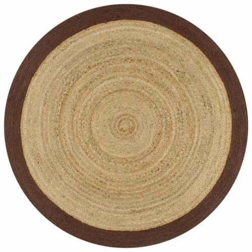 Carpet Floor Mat Rug Jute Reversible Braided Modern Rustic Living Area Rug