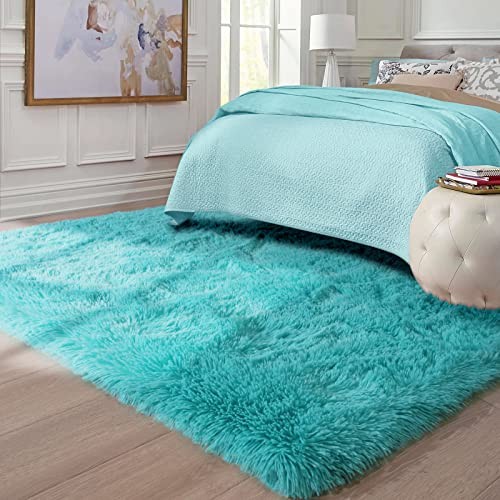Fluffy Rug, Super Soft Fuzzy Area Rugs for Bedroom Living Room – 3′ x 5′