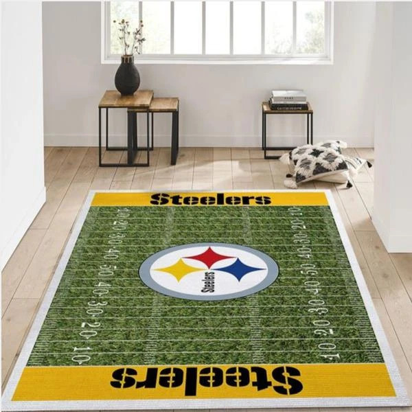 Pittsburgh Steelers Rug Room Carpet Sport Home Decor Premium Rectangle Rug