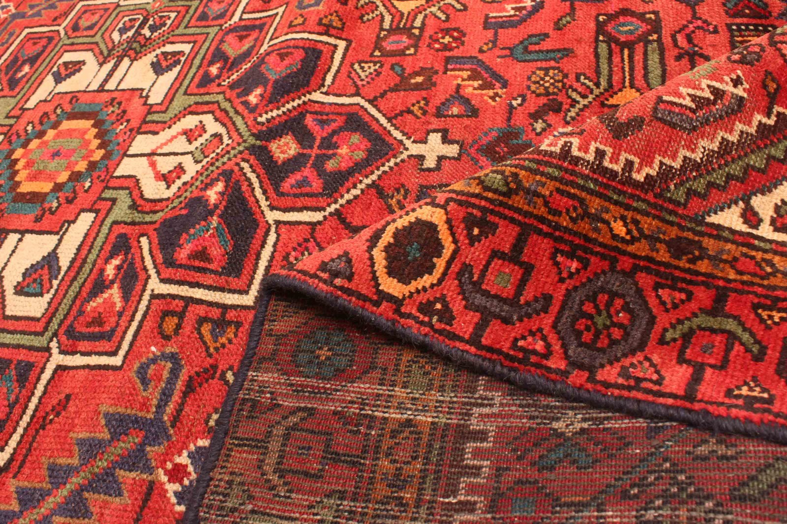 4’4″ x 9’5″ Vintage Hand-knotted Runner Rug Traditional Oriental Wool Carpet