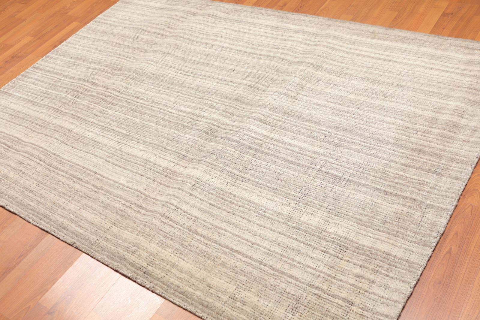 5’4″ x 7’6″ Handmade Wool Traditional Oriental Area Rug Contemporary Beige