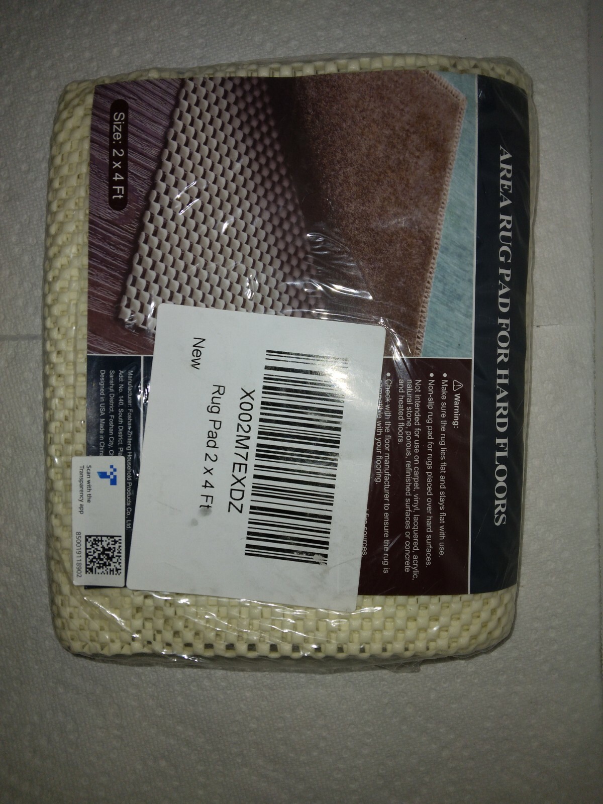 AREA RUG PAD FOR HARD FLOORS