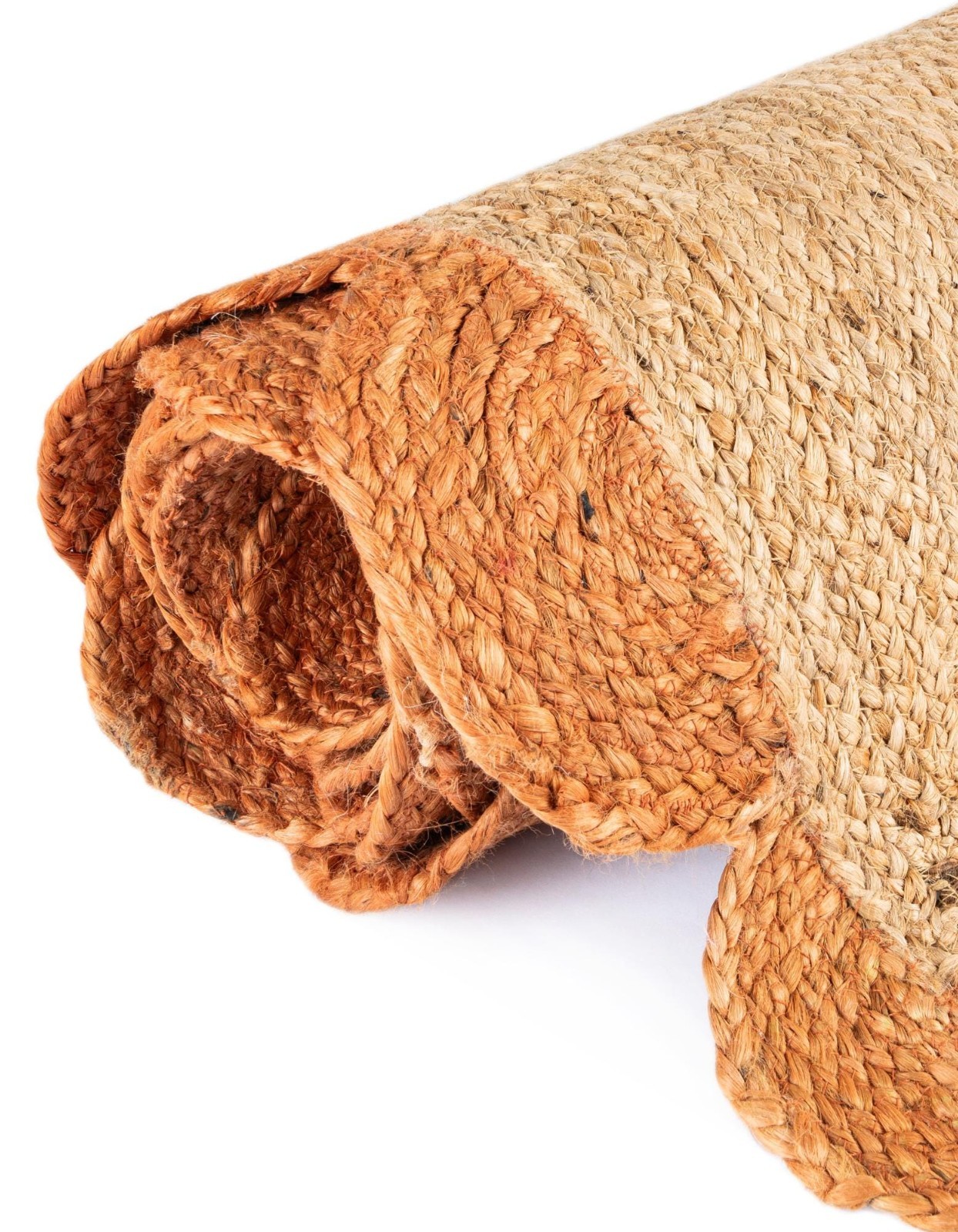 Sivi Handmade Scallop Braided Jute Rug – Natural Jute Area Rug