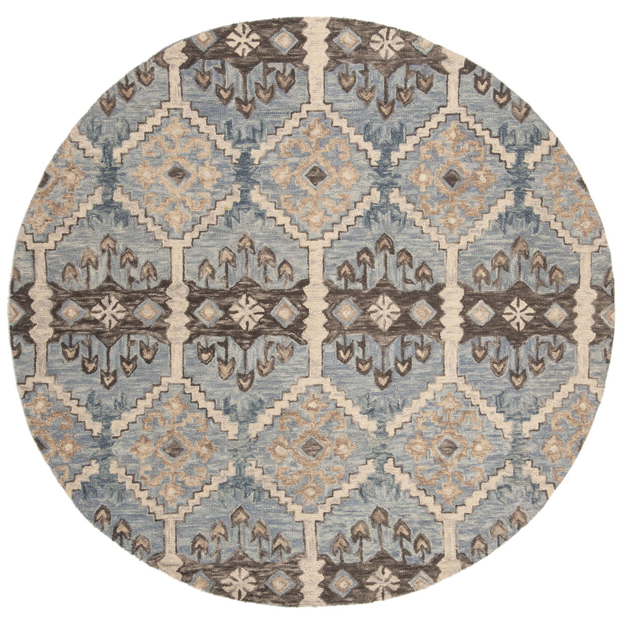 SAFAVIEH Aspen APN512M Handmade Light Blue / Cream Rug