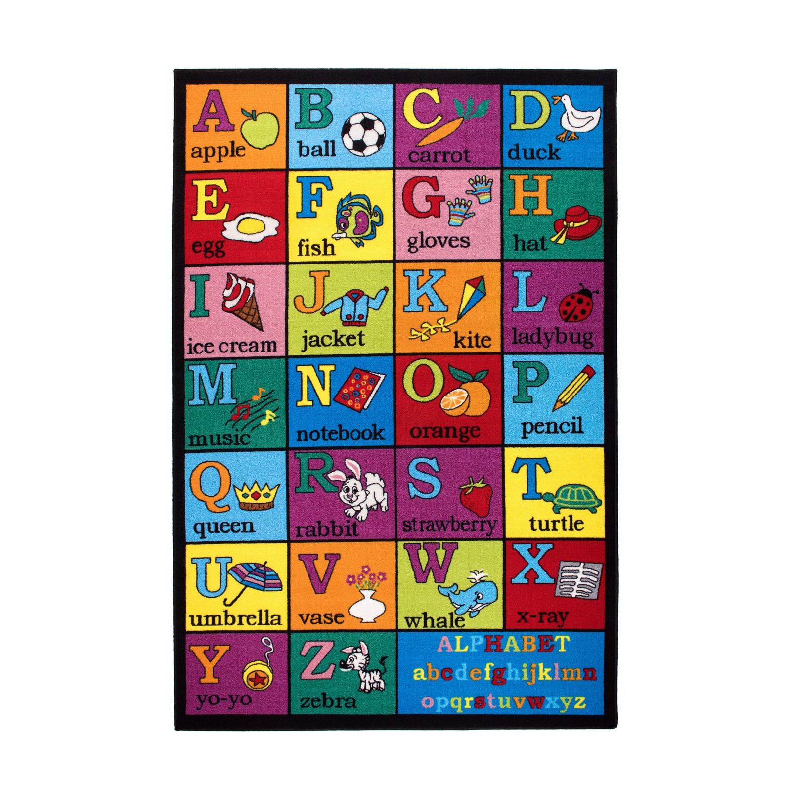 Children Rugs Kids Educational Learning Alphabet Non-Slip Rugs for Kids Room 5×7