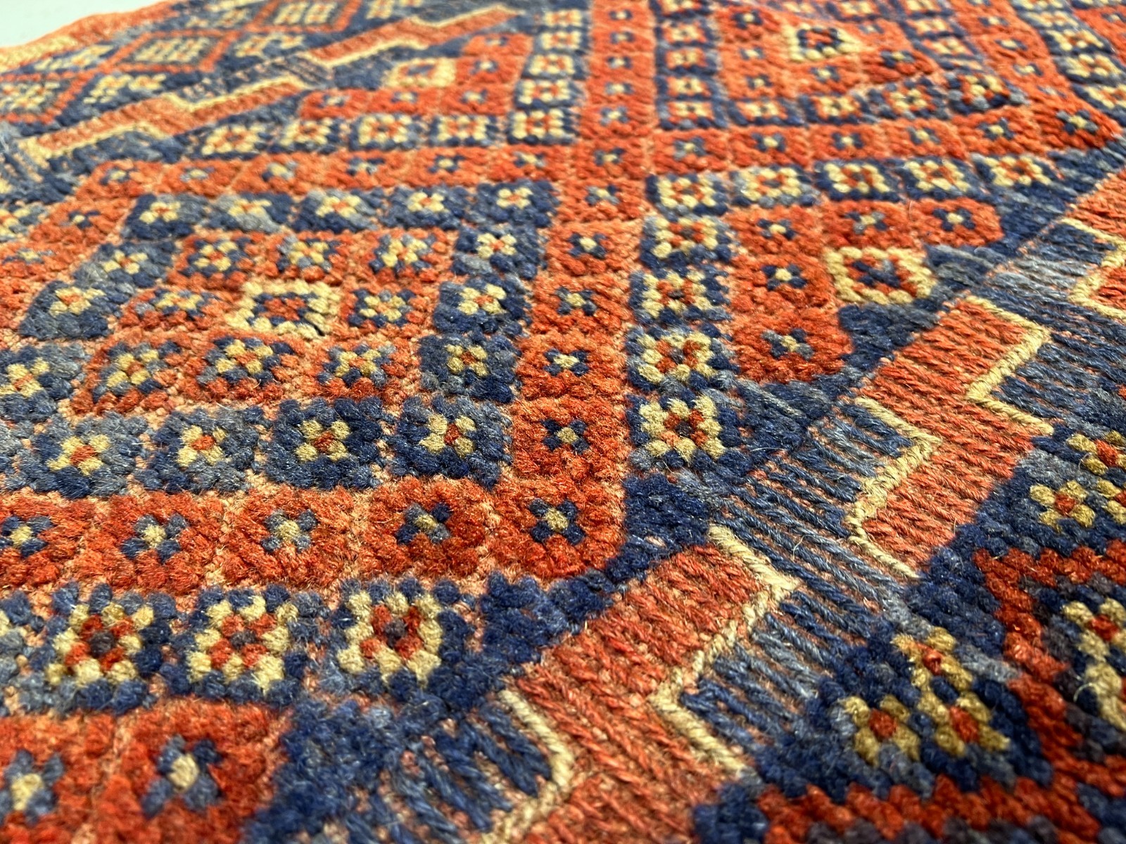 2’1 x 8’7 Ft Authentic Mushwani Tribal Runner Rug Afghan Handmade Wool Geometric