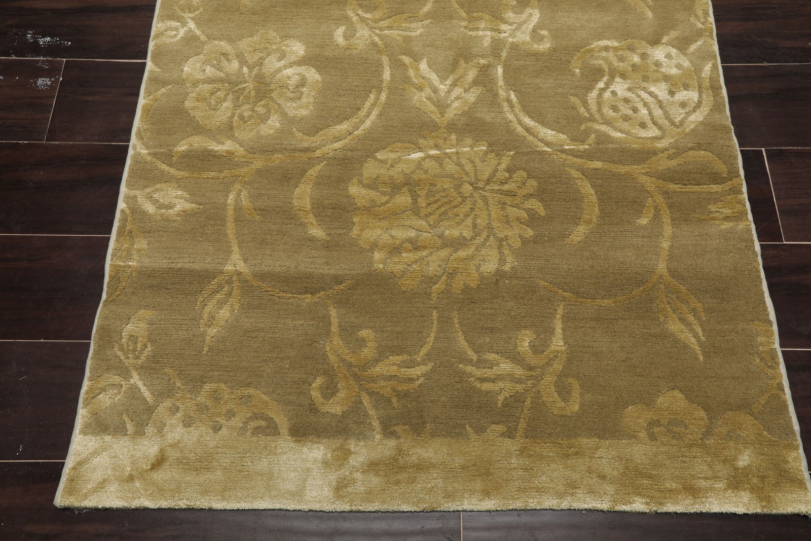 Michaelian & Kohlberg 2’11”x11’10” Runner Hand Knotted Tibetan Wool & Silk Rug