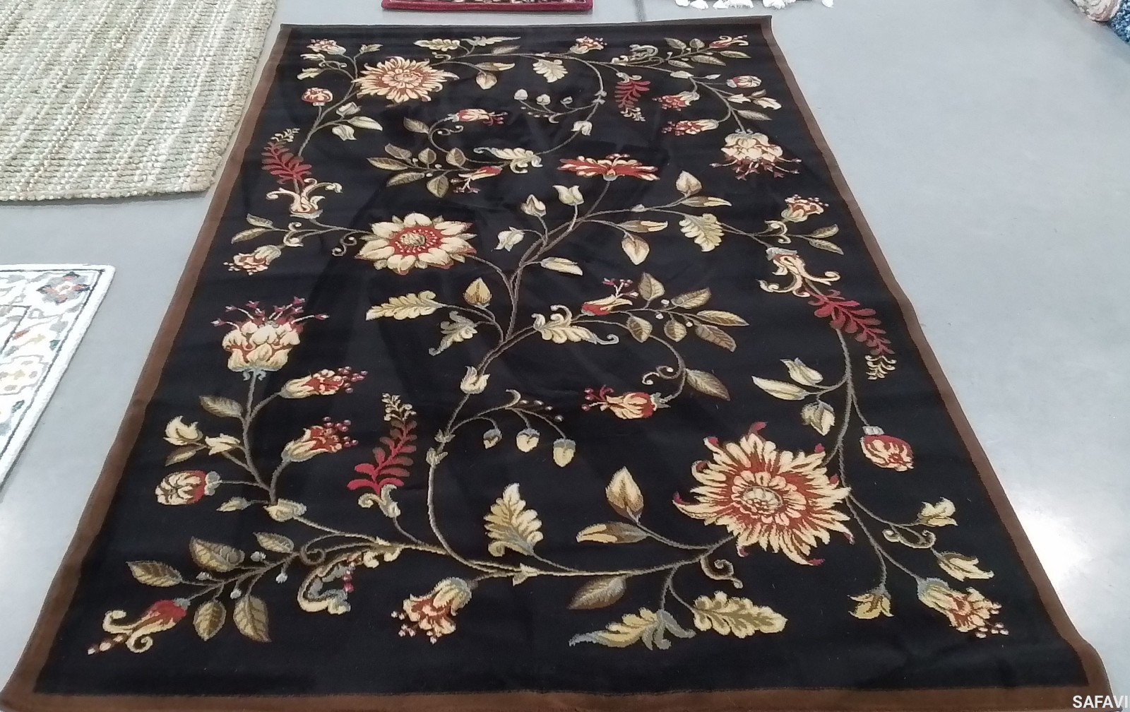 BLACK / MULTI 5′-3″ x 7′-6″ Flaw in Rug, Reduced Price 1172785197 LNH552-9091-5