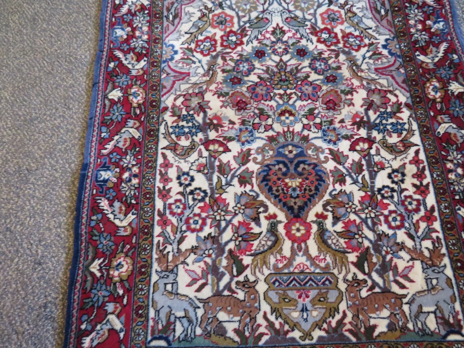 Small Bird Of Paradise Oriental Rug 28 x 41 Inches