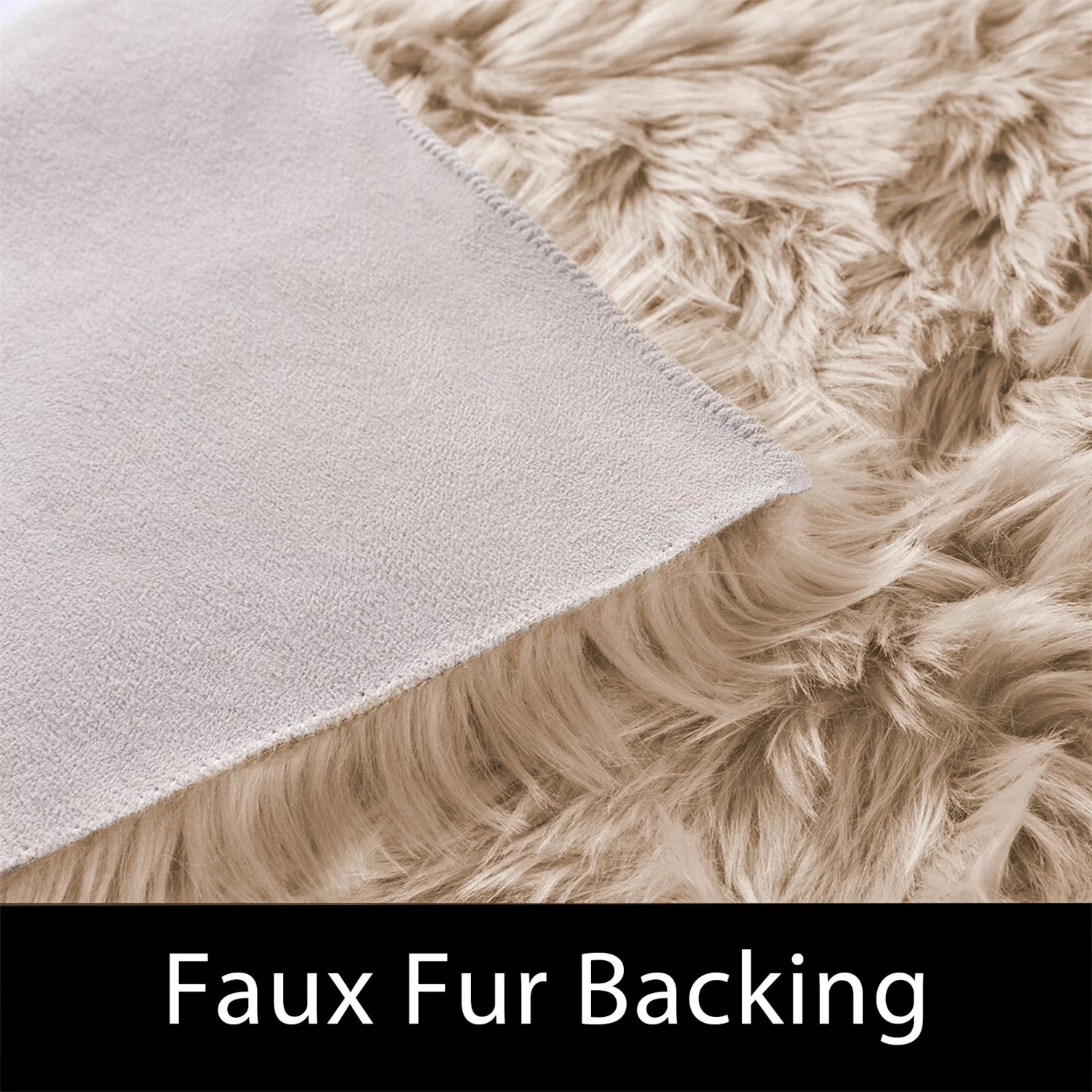 2X3 Beige Rug Faux Fur Rug Fluffy Furry Rug Throw Rug Washable Shag Rug Plush So