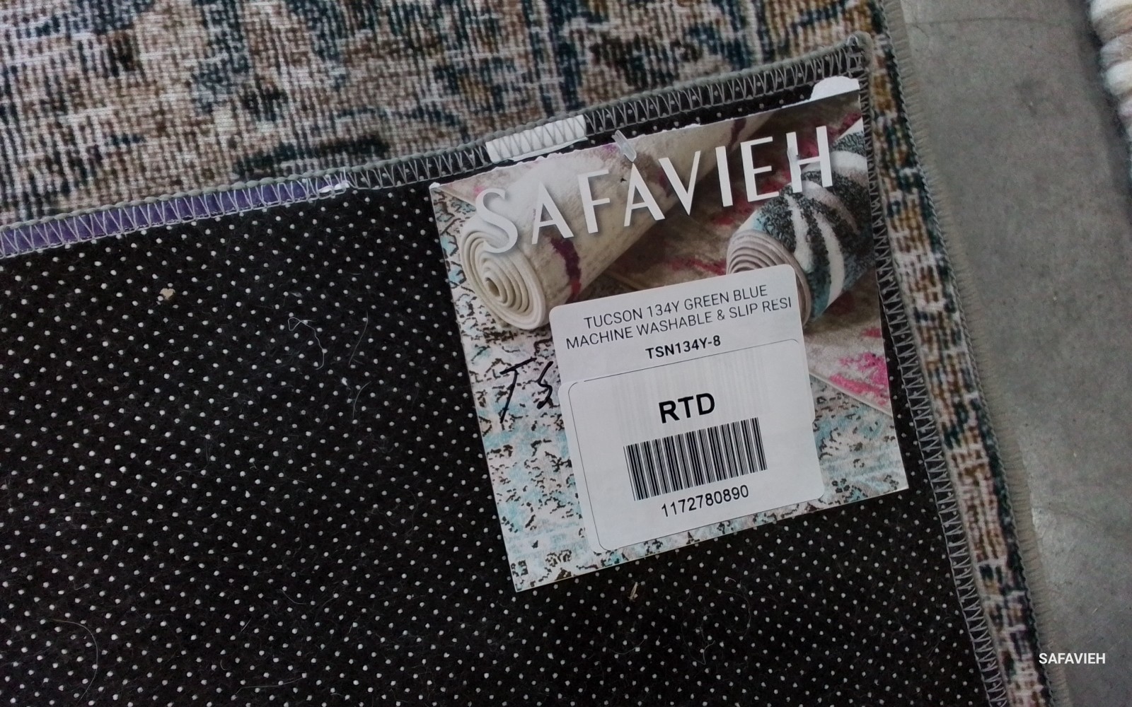 GREEN BLUE / BEIGE 8′-0″ x 10′-0″ Flaw in Rug Reduced Price 1172780890 TSN134Y-8