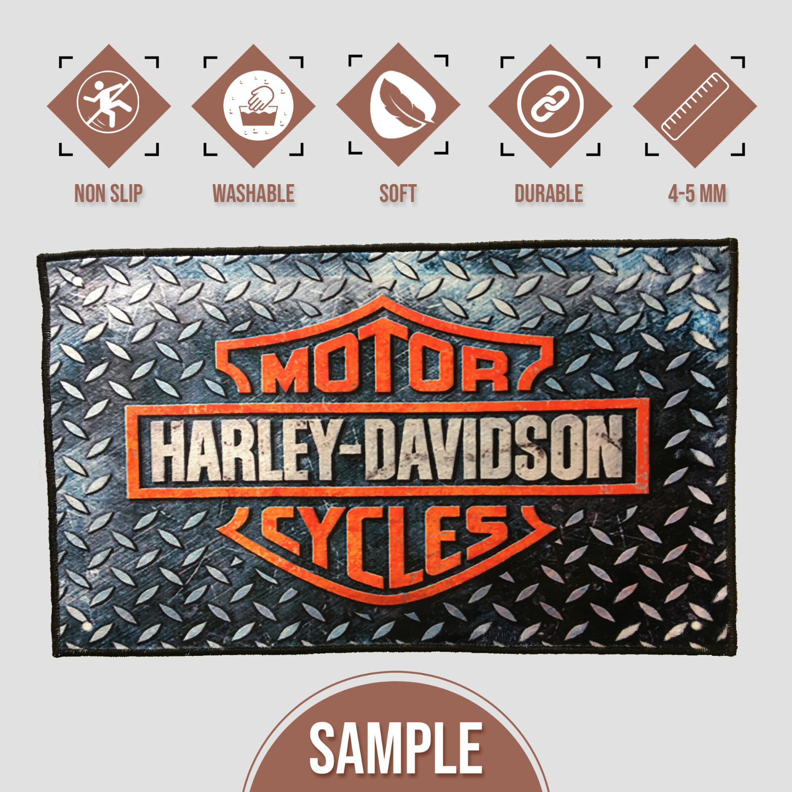 Harley Davidson Tattoos Rug, Harley Rug, Harley Davidson Rug, Harley Gift
