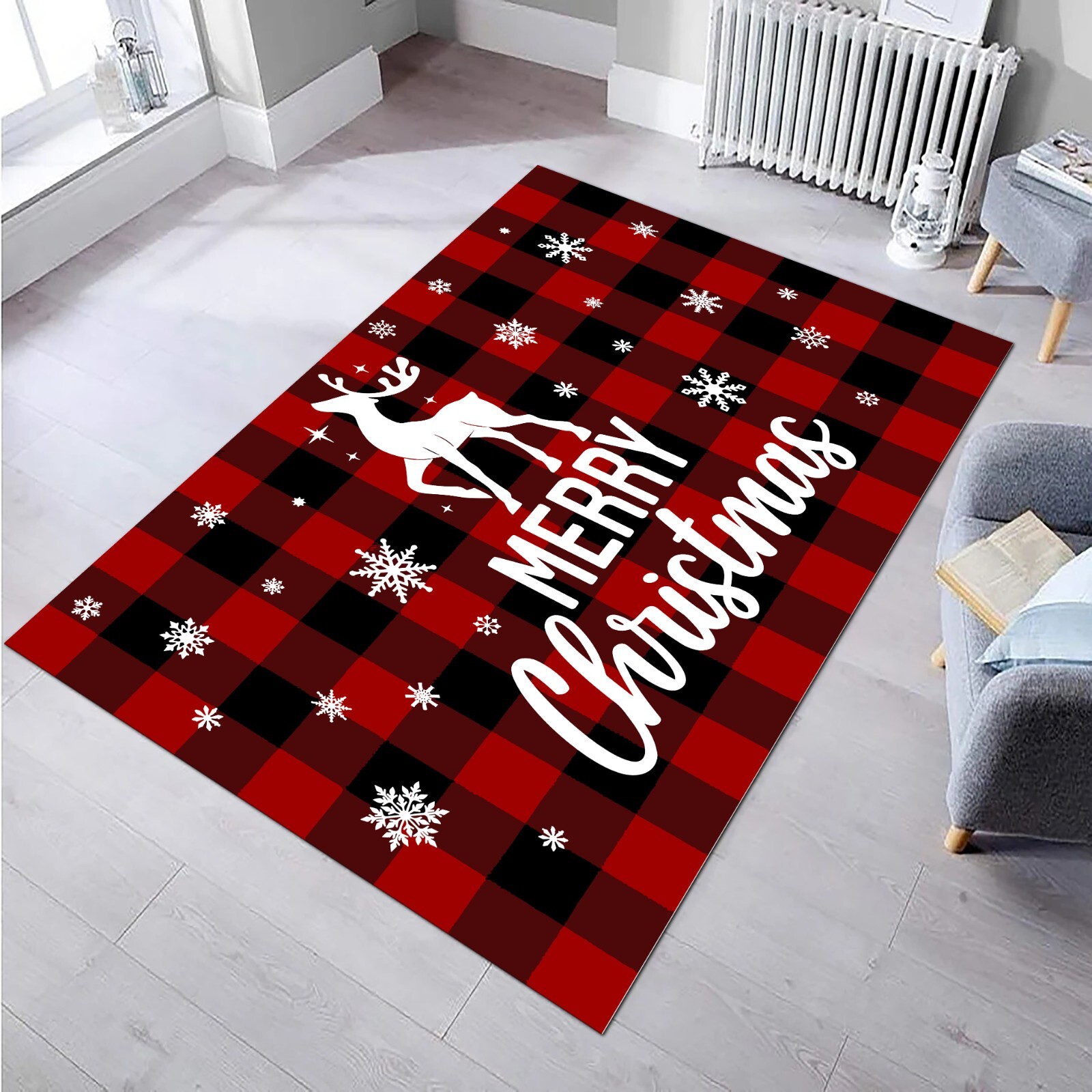 Merry Christmas Rug, Christmas Decor, New Year Gift Rug, Noel Gift Rug, Decor