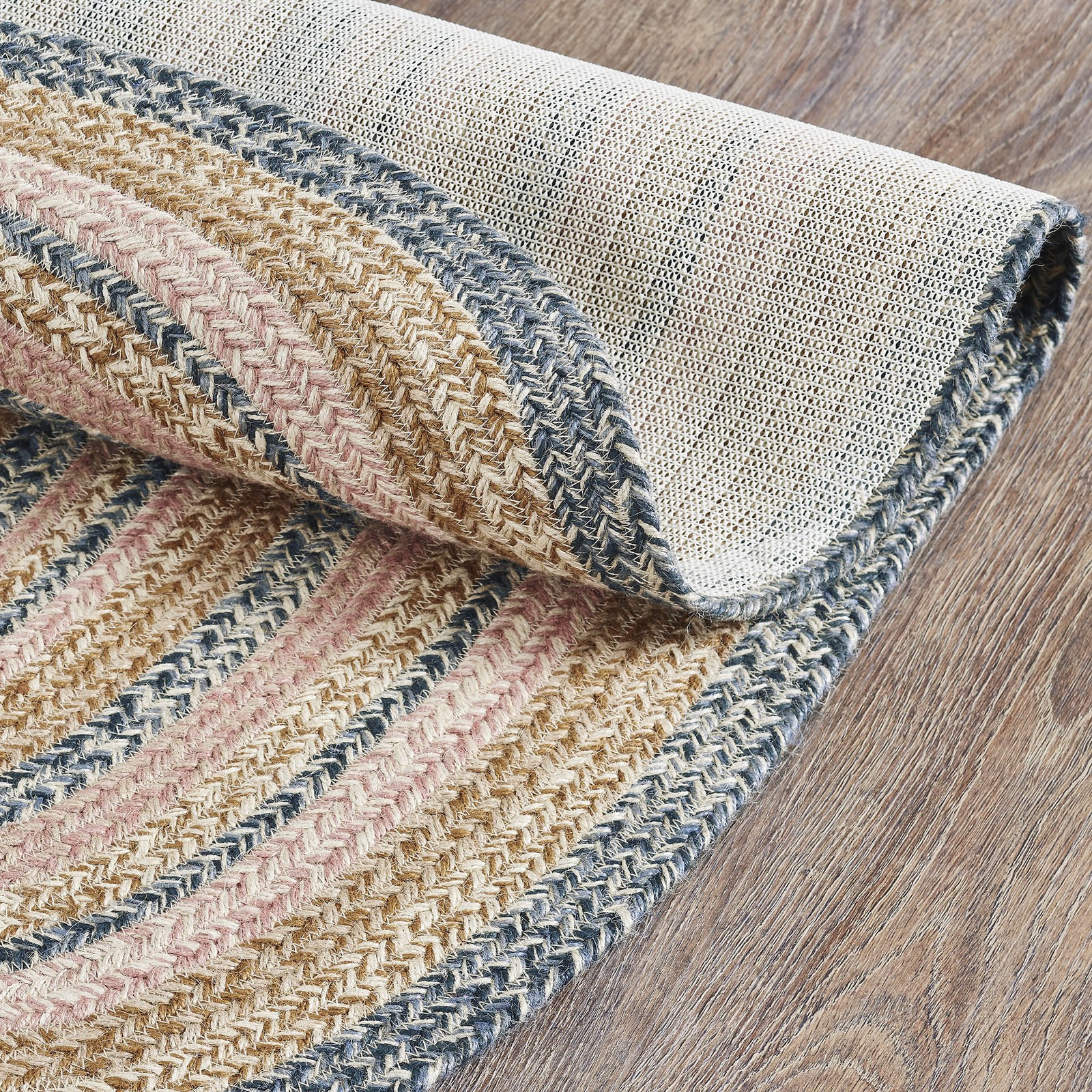 Kaila Farmhouse 24″x36″ Accent Rug Blue Oval Floor Decor VHC Brands