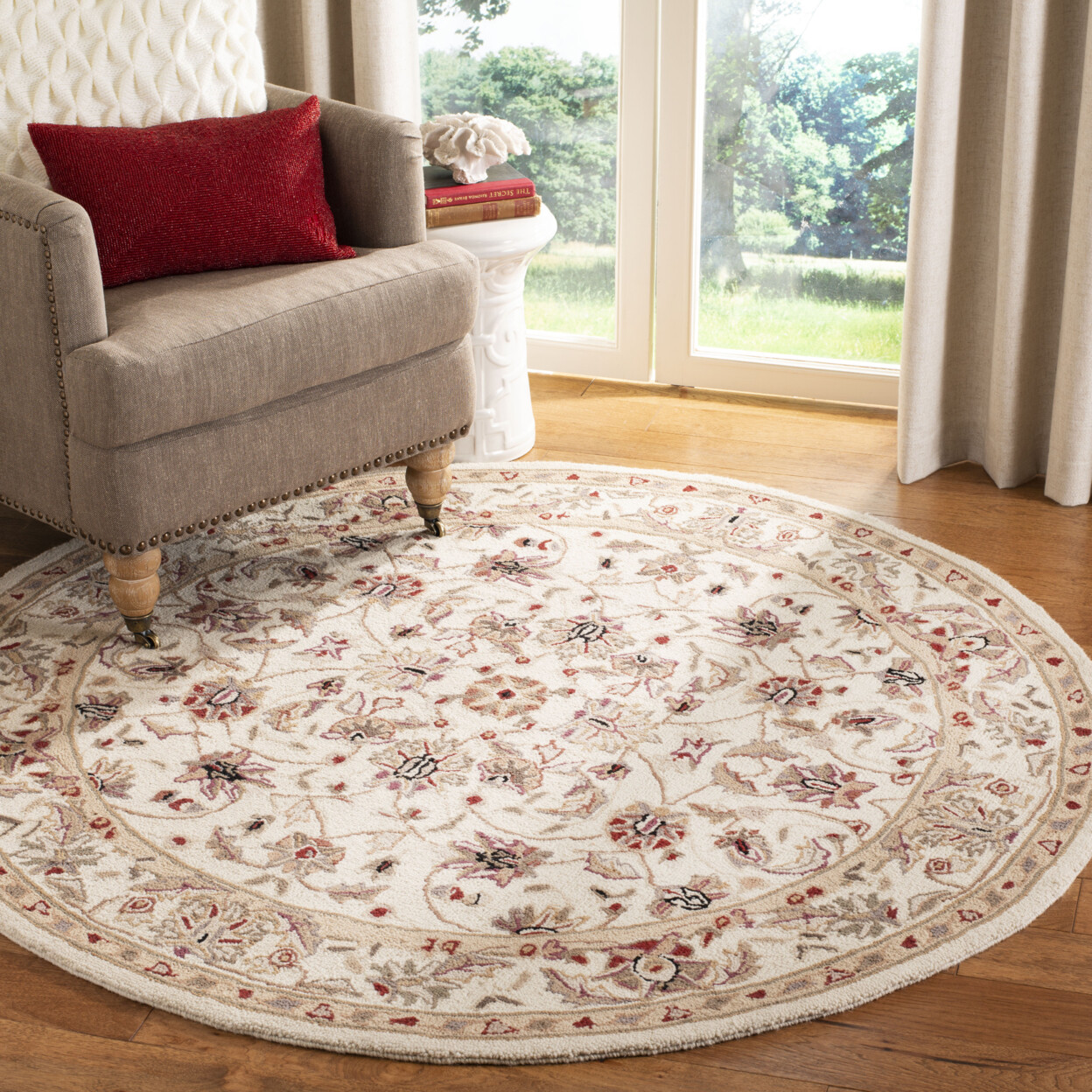 SAFAVIEH Chelsea HK78C Hand-hooked Ivory / Ivory Rug