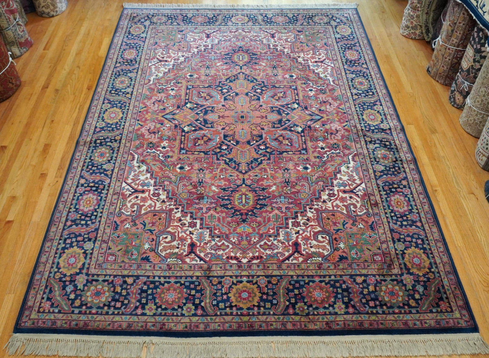 Authentic Karastan Herizz 700-726 Wool Room Size Rug 8’8″ x 12′ Excellent