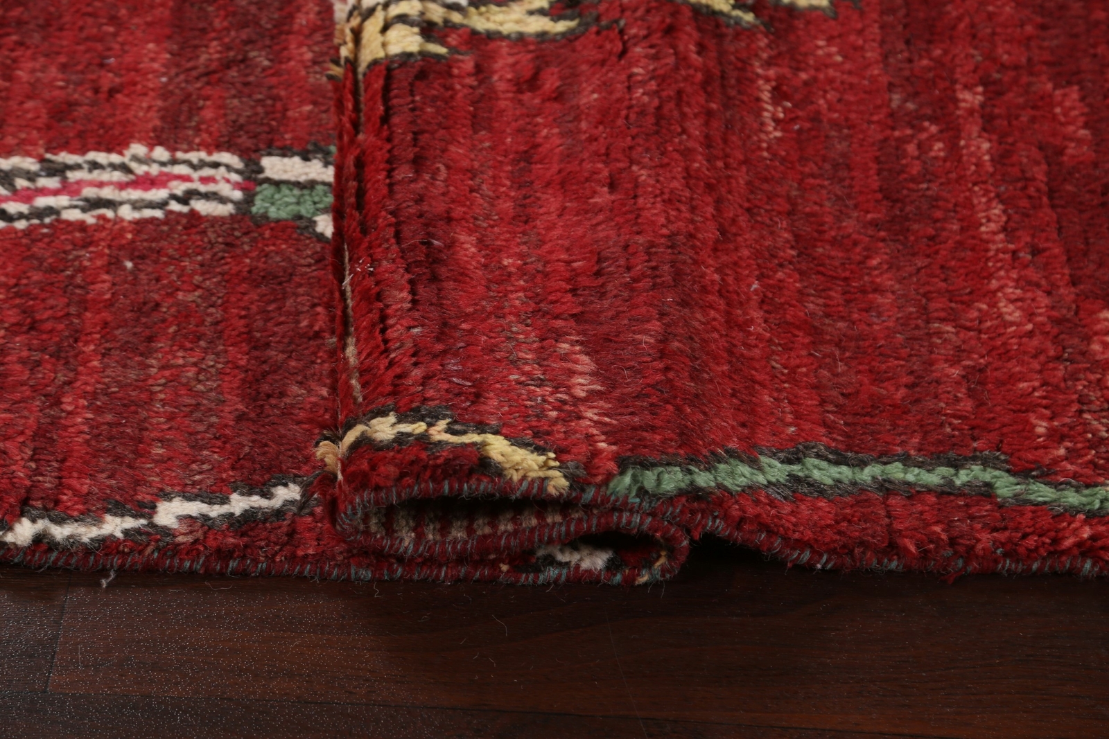 Thick-Plush Modern Moroccan Berber Geometric Area Rug Wool Tribal Handmade 7×11