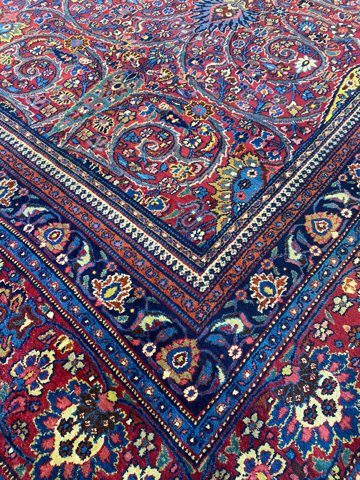 12×19 Antique Perrsian Khorasan Saber Large Rug SIGNED #F-6620