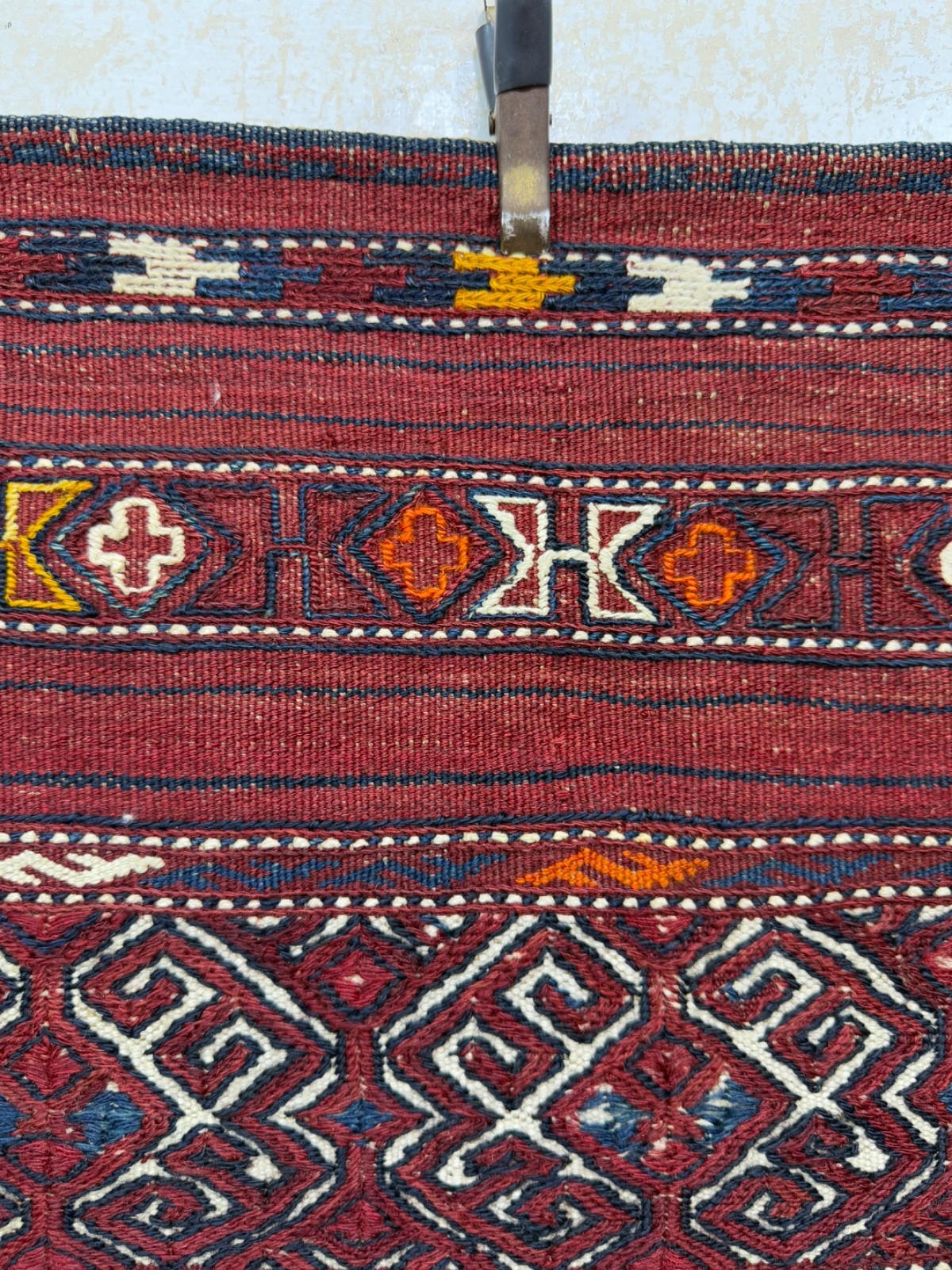 Vintage Fabulous Hand Woven Afghan Wool Weaving Kilim Rug Floor Area 126×164 Cm