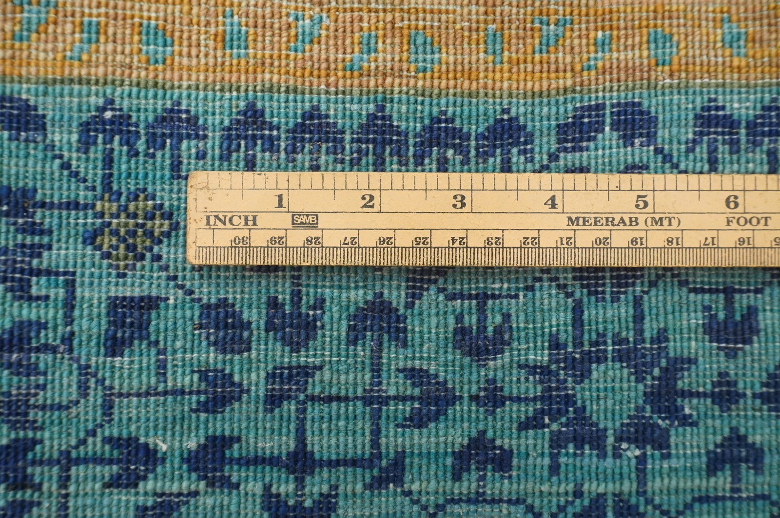 5×7 ft Blue Mamluk Afghan Hand Knotted Wool Medallion Rug