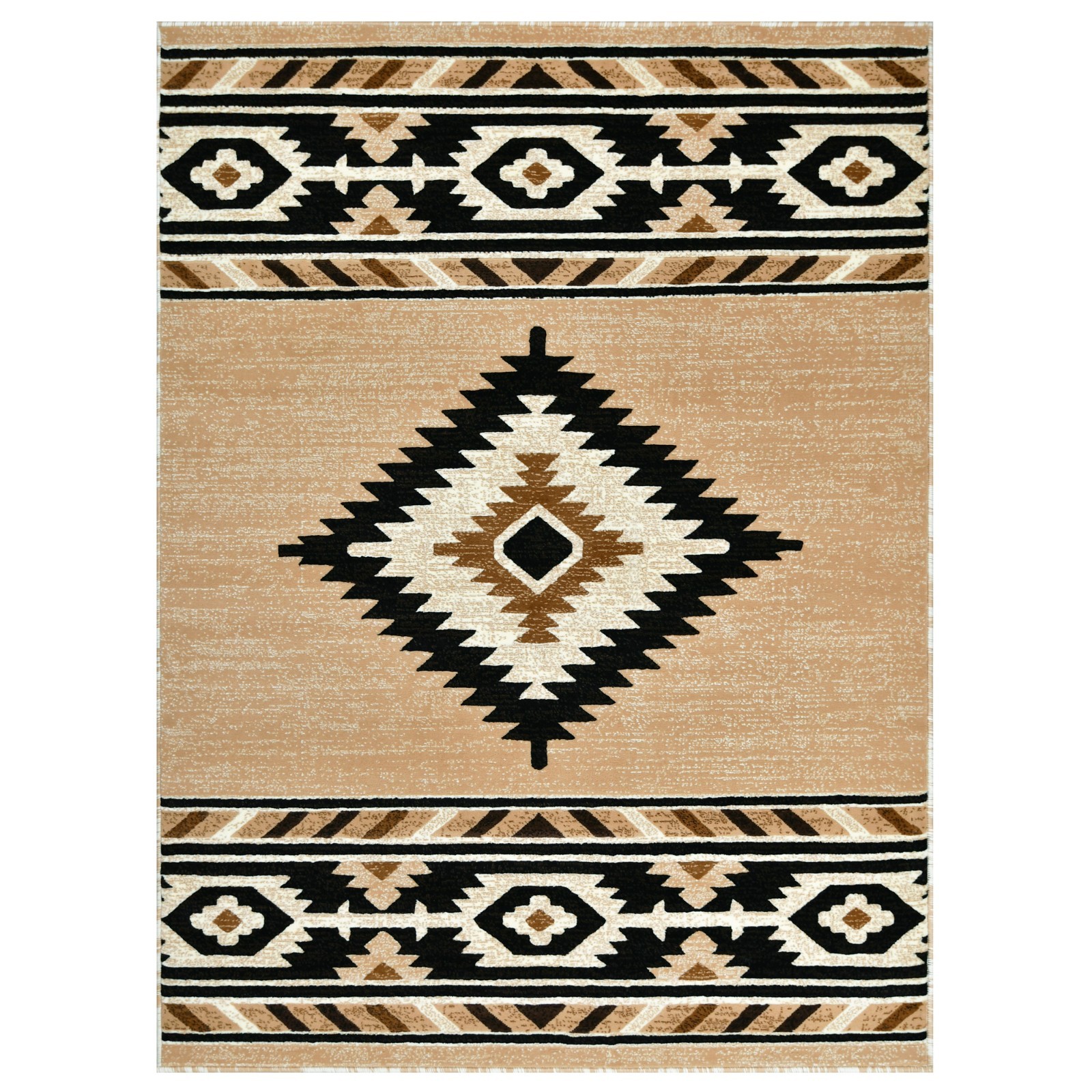 YHSF South West Native American Tribal Area Rug Easy Clean Thick Durable Soft