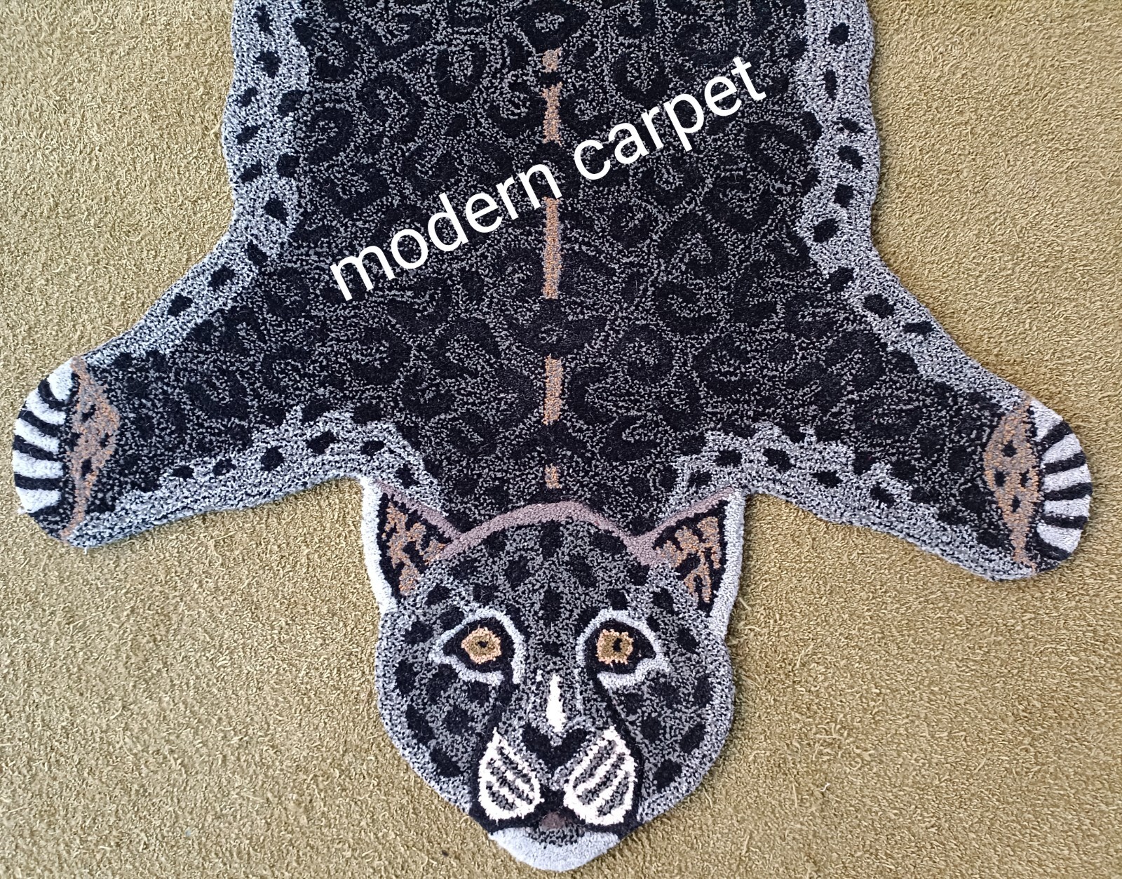 Leopard Rugs 3×5 Feet Handmade 100% Woolen Hand Tufted For Home Decoration