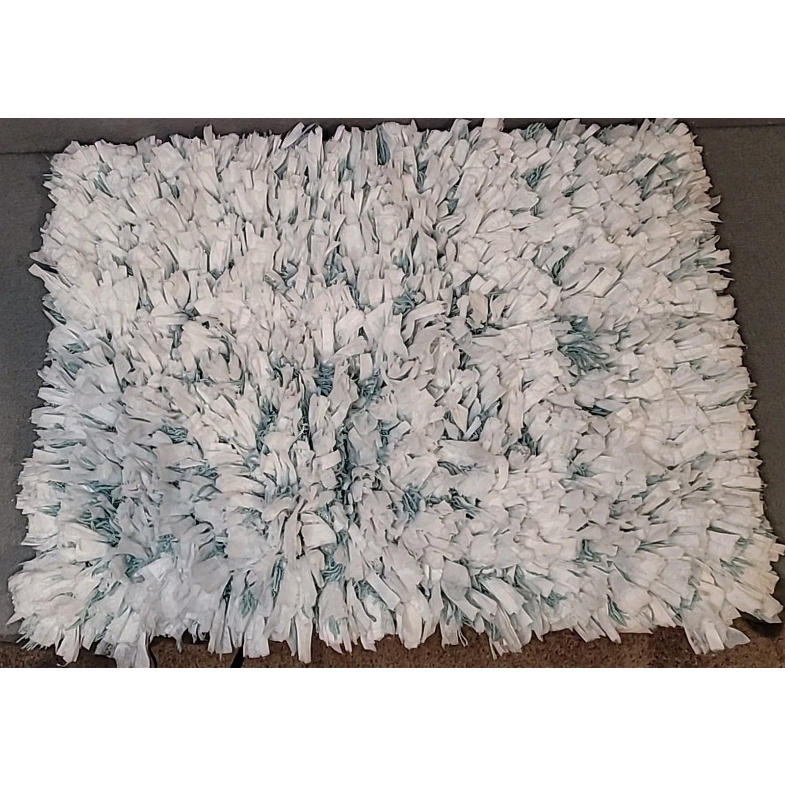 Shaggy Chic Throw Rug 22×17 Cozy Boho Hygge Decor