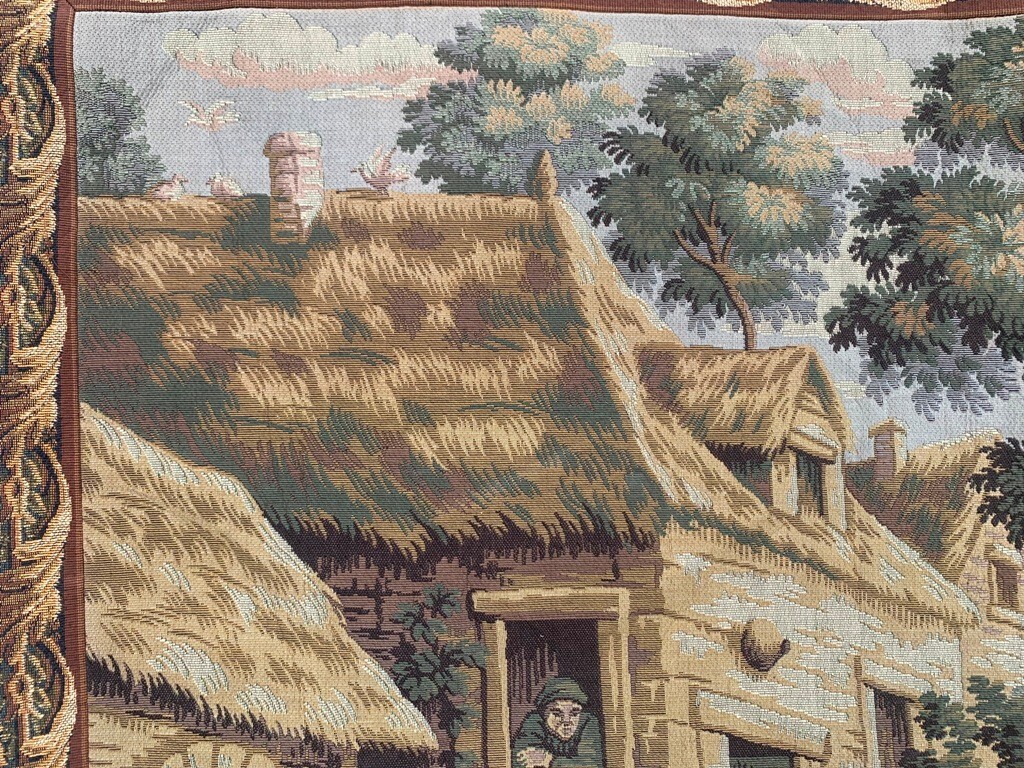 Vintage Tapestry,Medeival French Tapestry Pictorial Tapestry Home Decor 3×7 ft