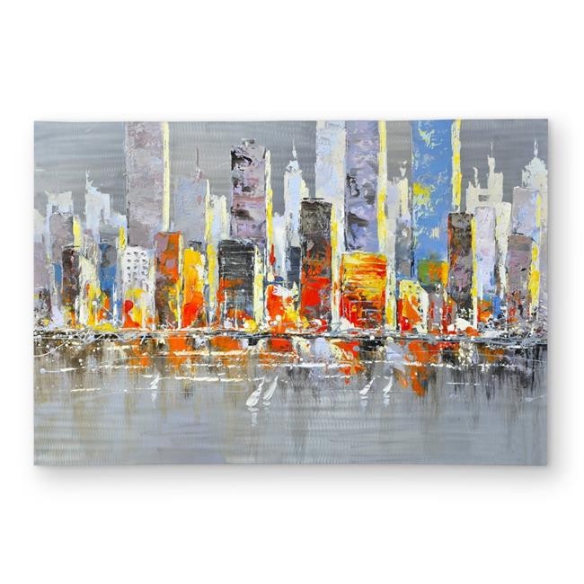 2×3 ft. Color Splash Cityscape – Building Cities Outdoor Area Rug – Rectangle