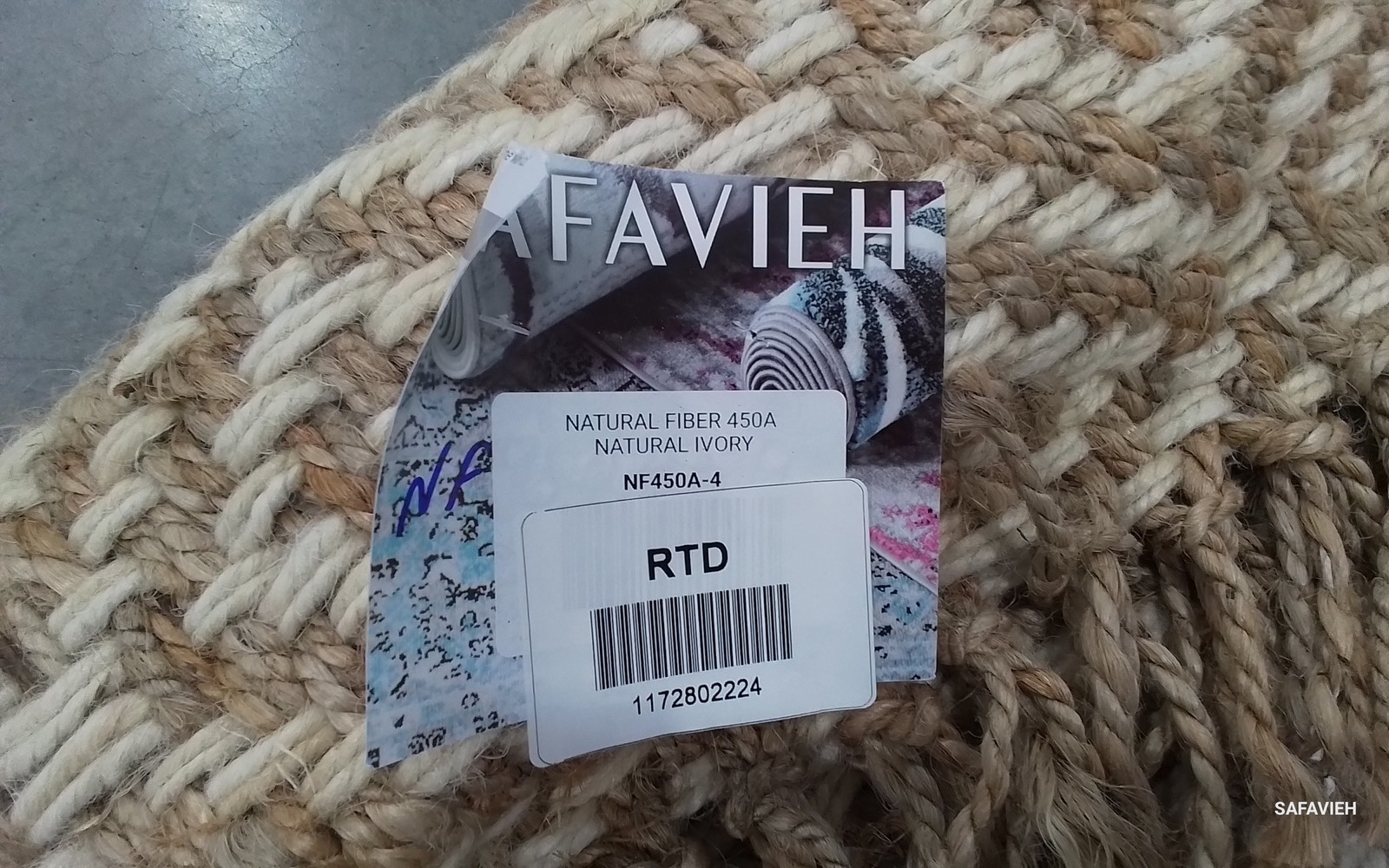 NATURAL / IVORY 4′-0″ x 6′-0″ Flaw in Rug, Reduced Price 1172802224 NF450A-4