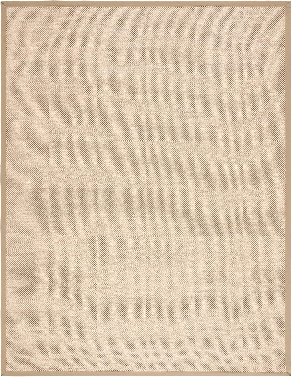 Large 9×12 Natural Fiber Area Rug – Maize & Linen Sisal Woven Design