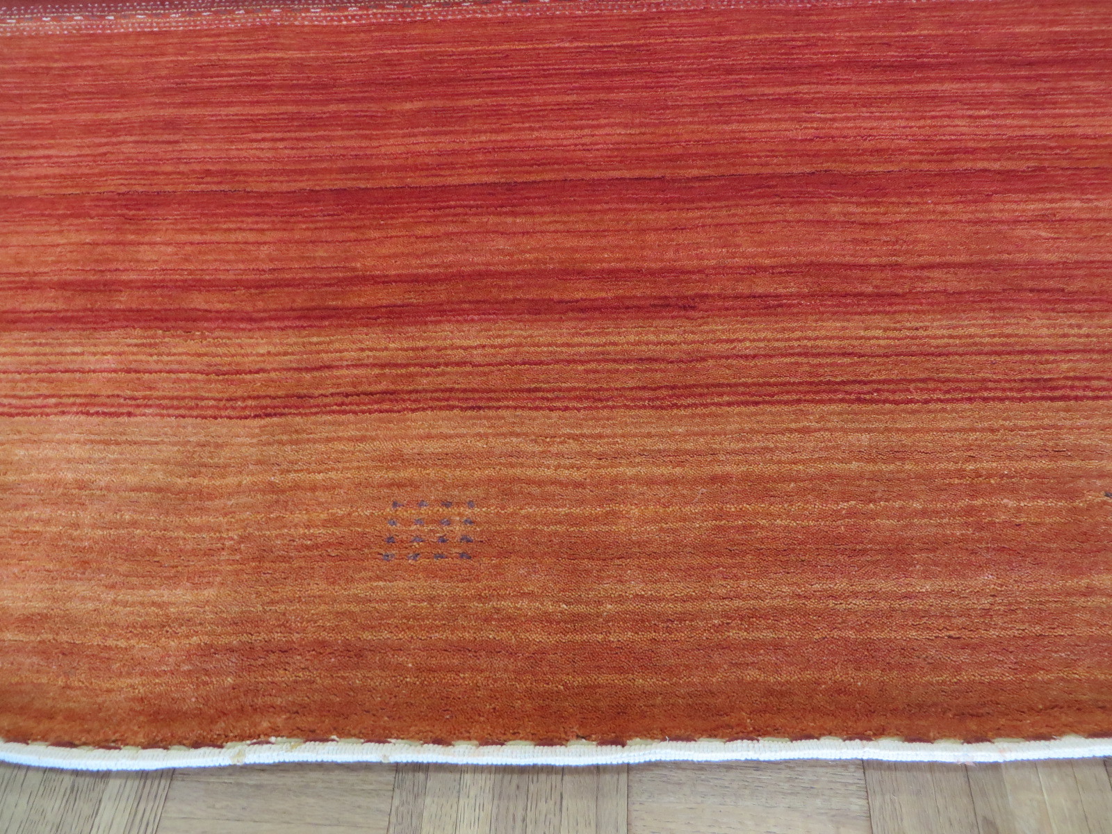 8’3 X 9’9 Hand Knotted Red Orange Modern Oriental Rug G5999
