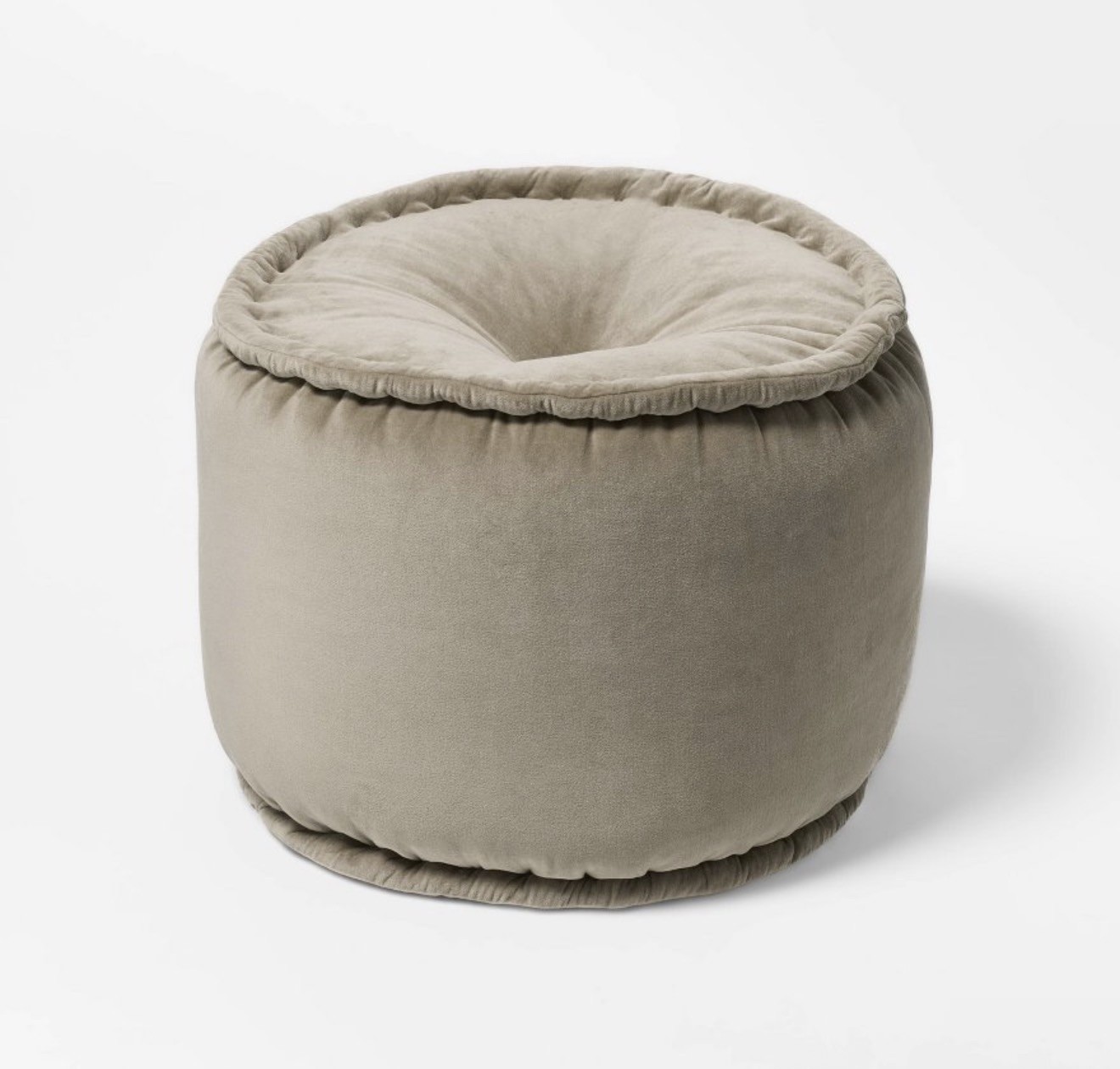Cotton Velvet Pouf Tan -Threshold designed with Studio McGee