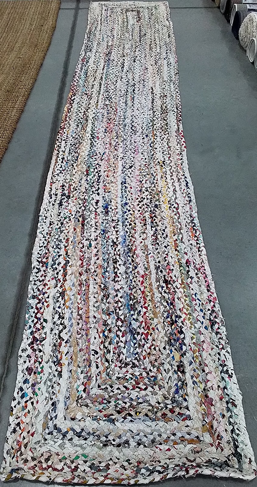 IVORY / MULTI 2′-3″ x 12′-0″ Flaw in Rug, Reduced Price 1172801297 BRD210B-212