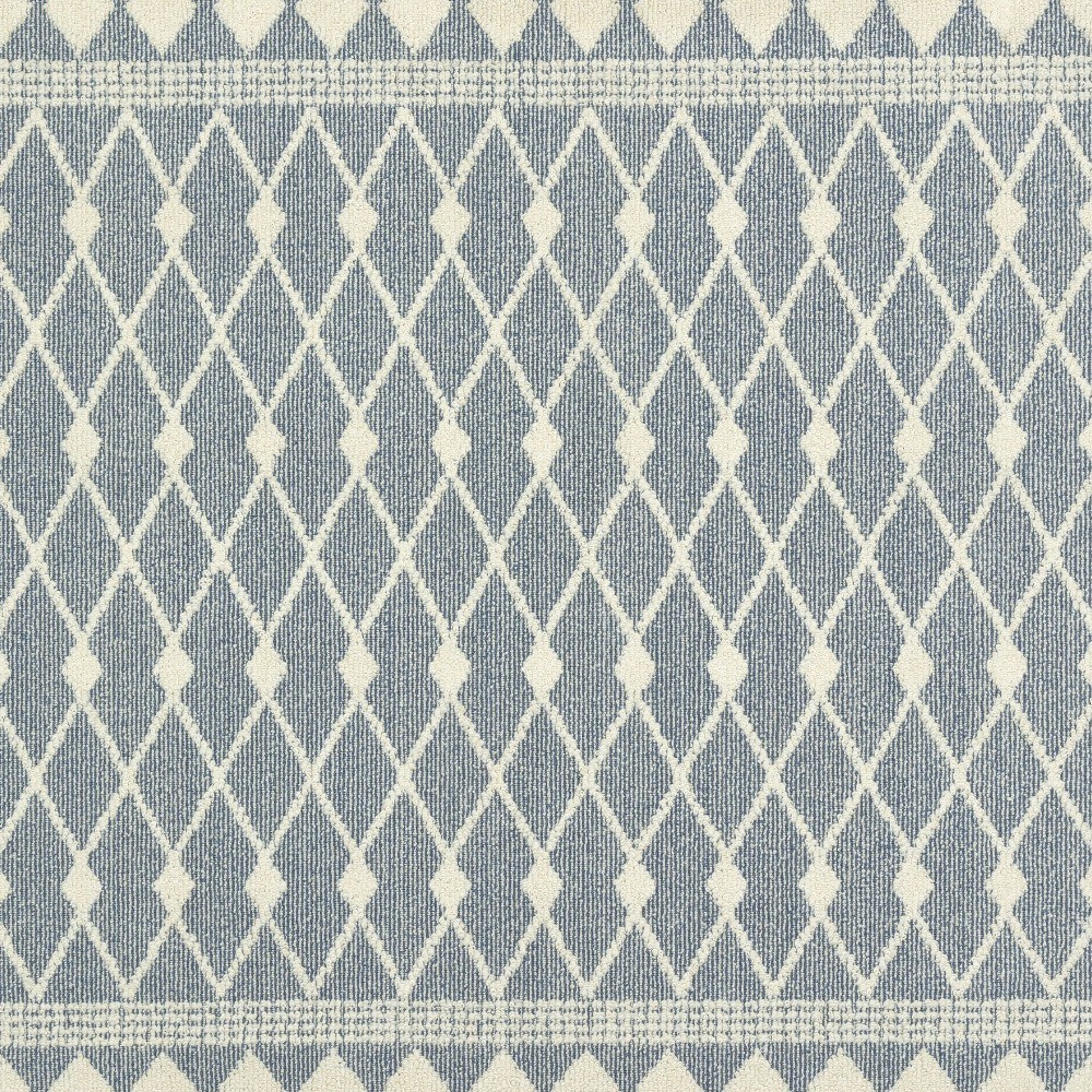 Traditional Blue Diamond Indoor Accent Rug, 1’8″ x 2’10″*
