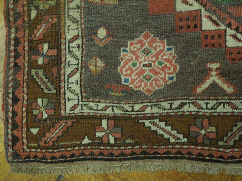 5×9′ Brown Russian Kazak Runner 17016