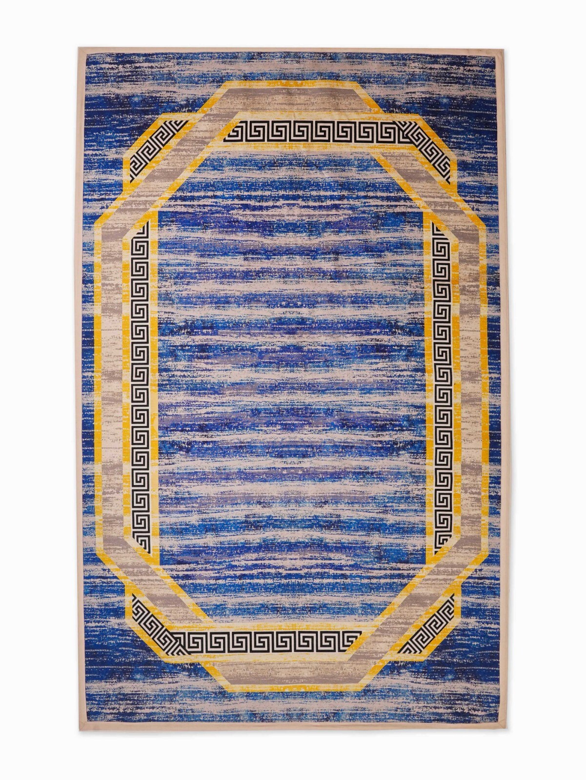 Hand Woven Printed Cotton & Polyester 5×8 Area Rug Oriental Multicolor BBWP0002